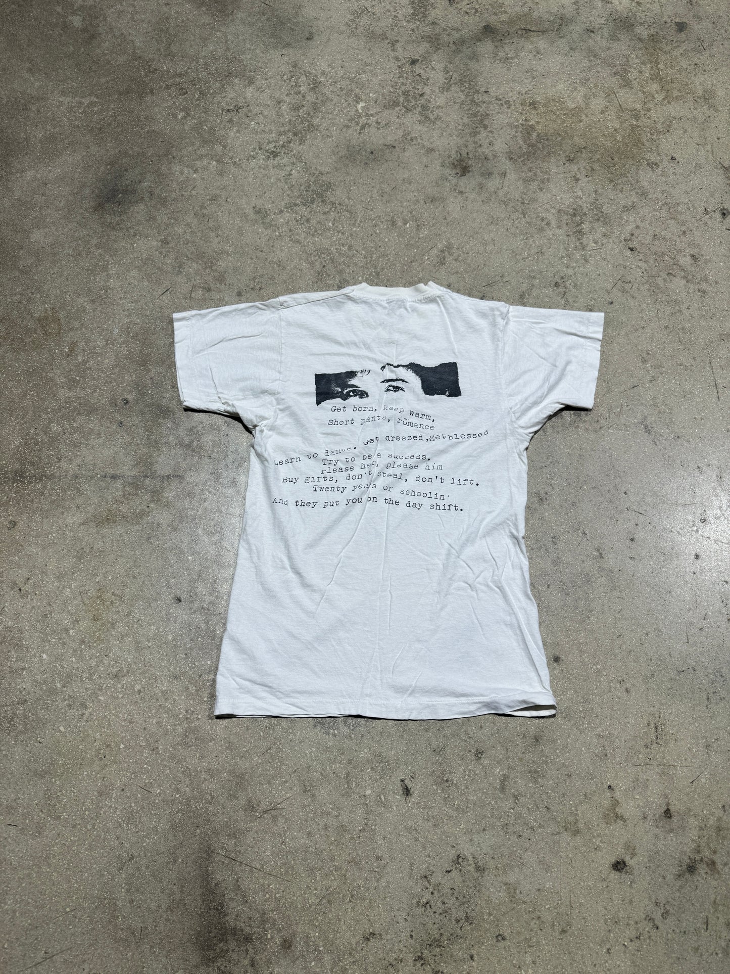 1989 Bob Dylan Eyes Tee - White Small