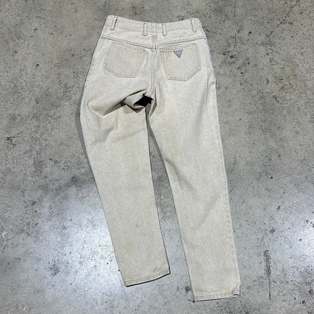 Georges Marciano for Guess Tapered Denim Jeans - Khaki Size 31x30