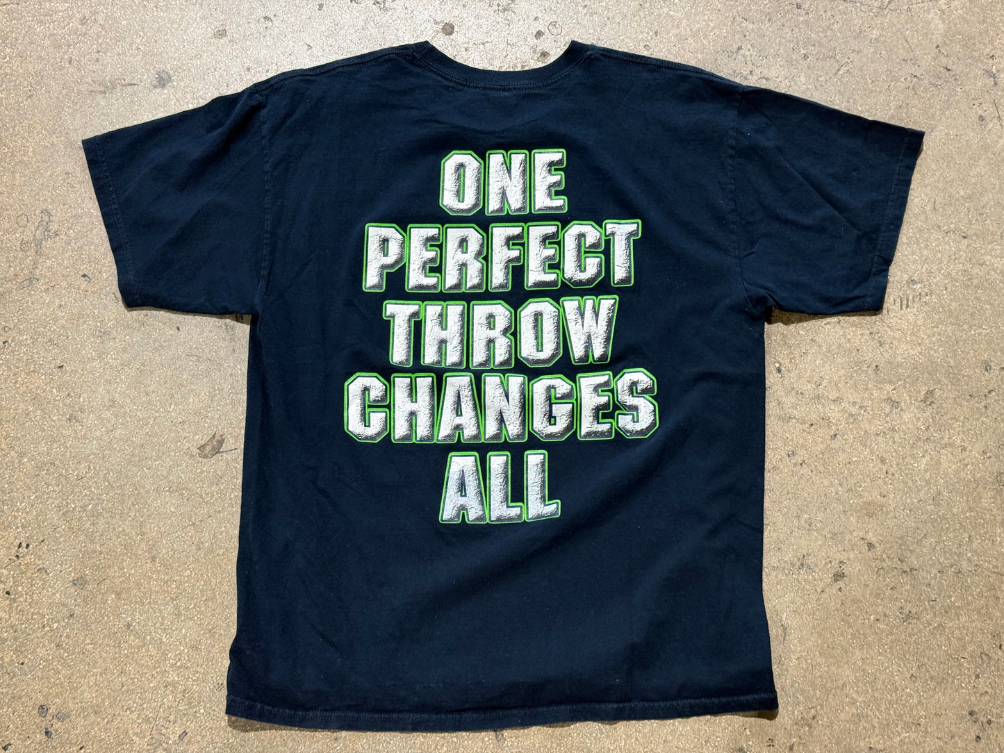 Bootleg Seattle Seahawks Boom Boom Boom Tee - Navy Size XL