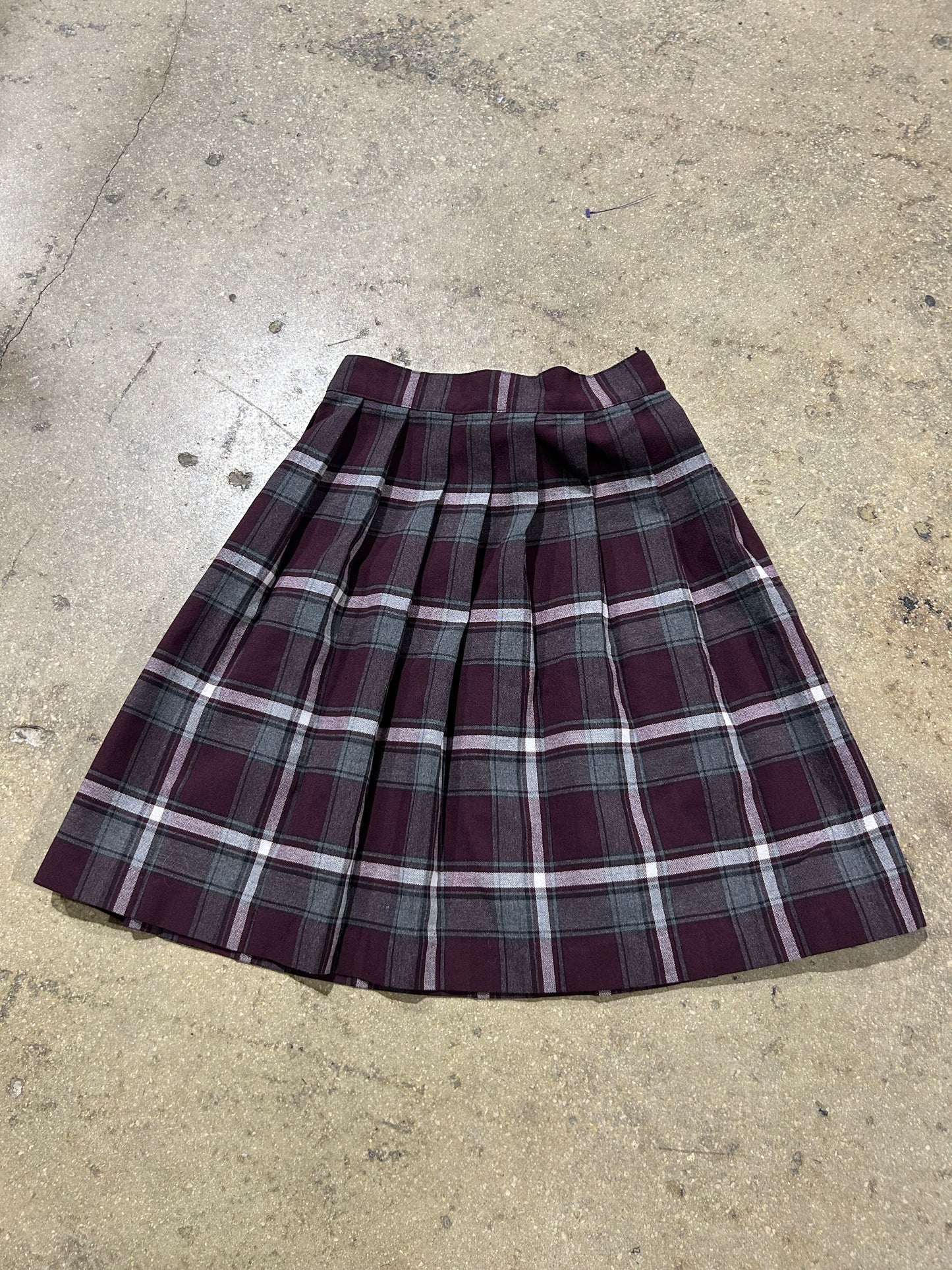 French Toast Skirt - Burgundy Size 8