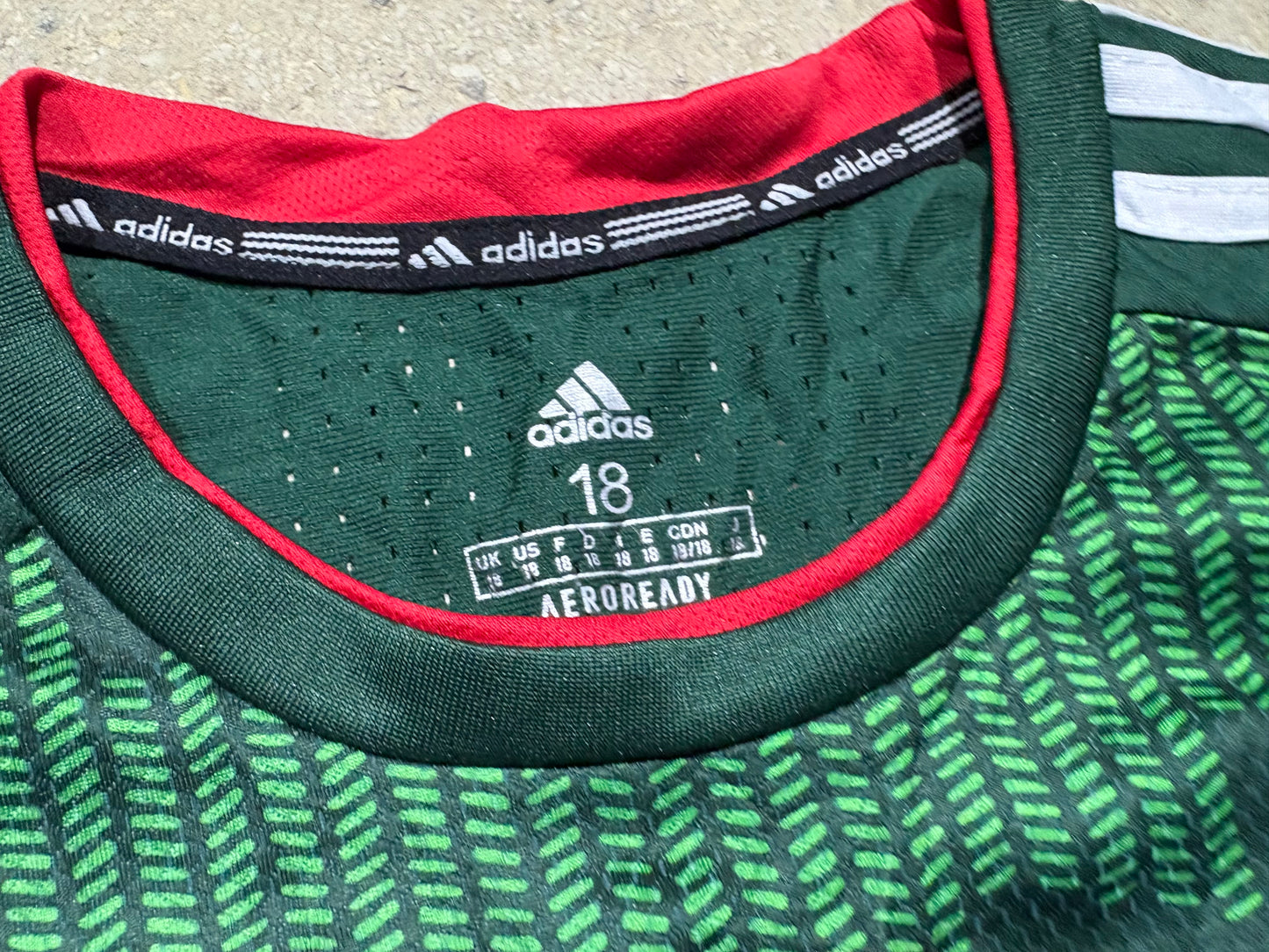 Kids Adidas Mexico Soccer jersey - Green Size Kids Small