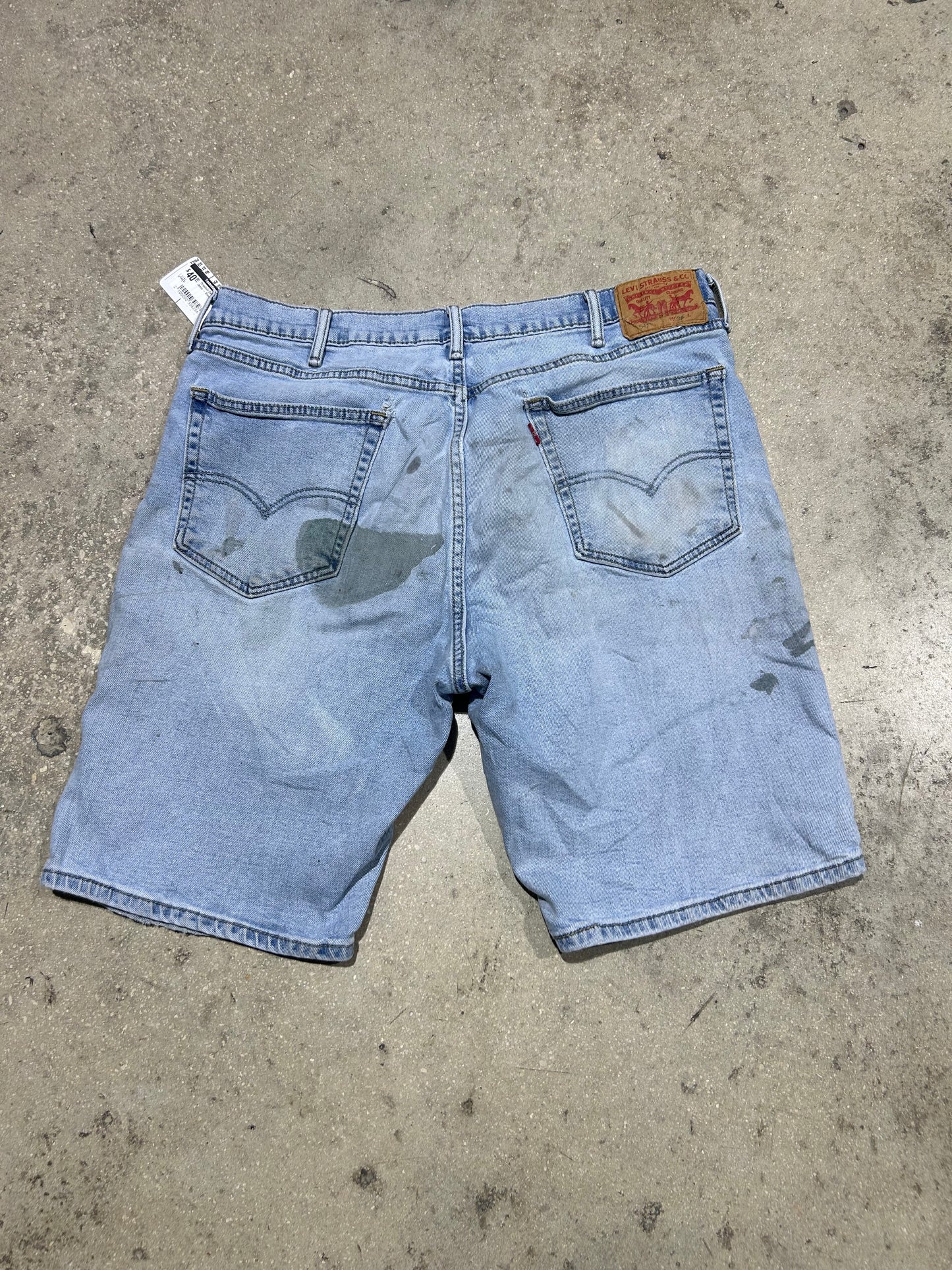 Thrashed Denim Levis Jeans - Blue Size 38