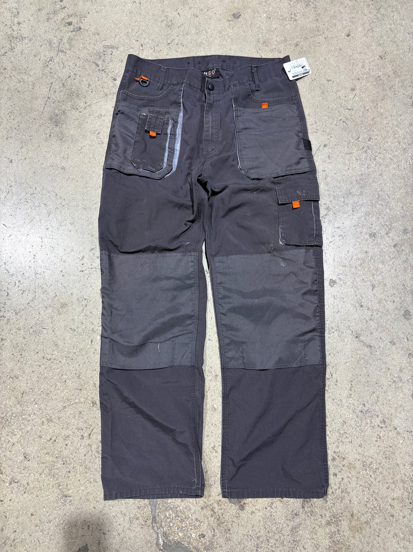 Neo Safety Utility Cargo Pants - Black Size 34x30