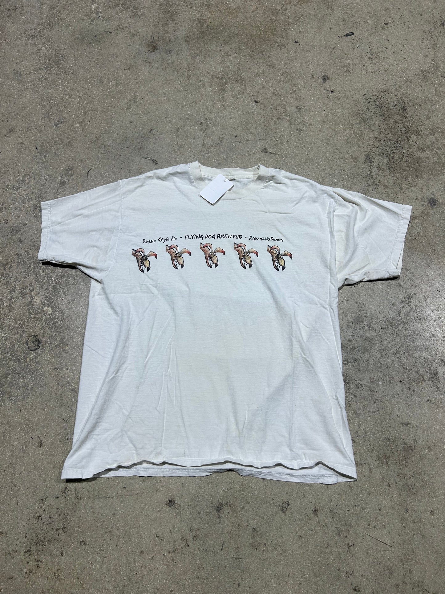 Flying Dog Ales Tee - White Size XL