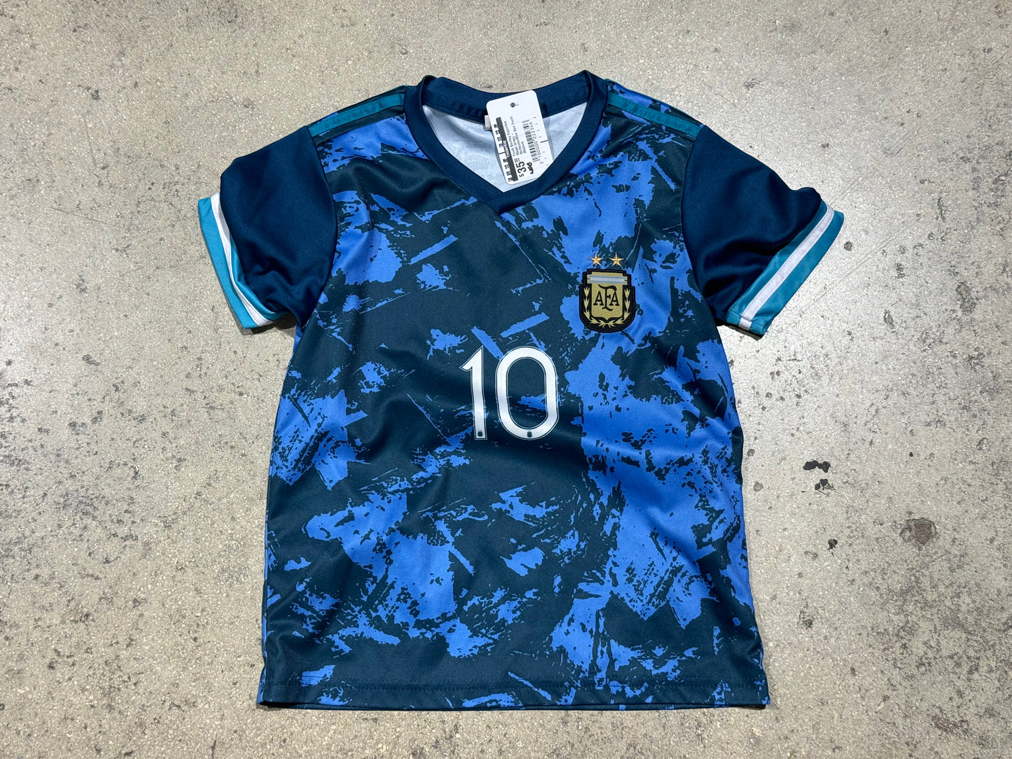 Youth Bootleg Argentina Messi Jersey - Multicolor/Blue Size Youth Medium