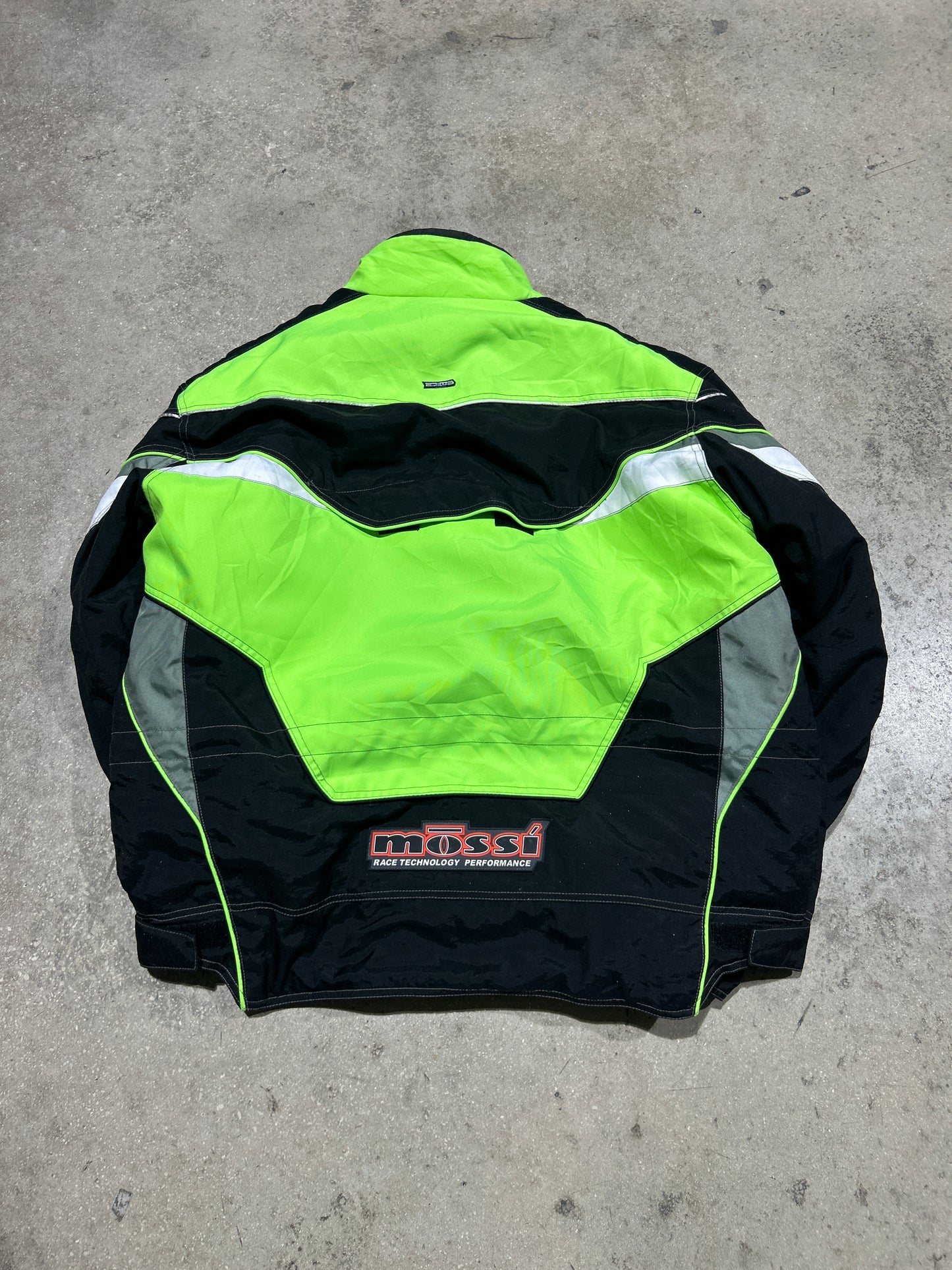 Mossi Motorsport Racing Jacket - Neon Green Size XL