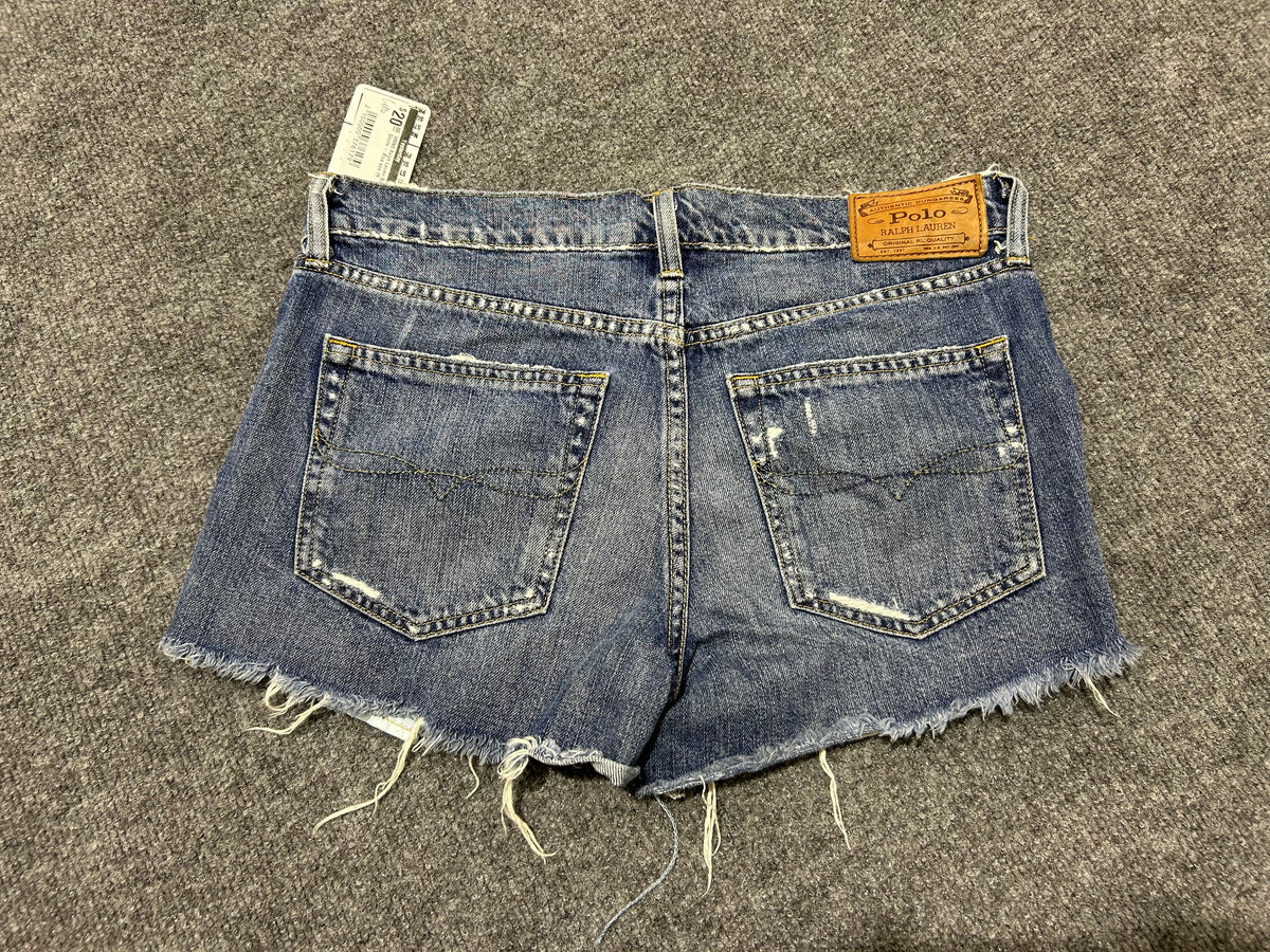 WMNS Ralph Lauren Booty Shorts - Blue size 28