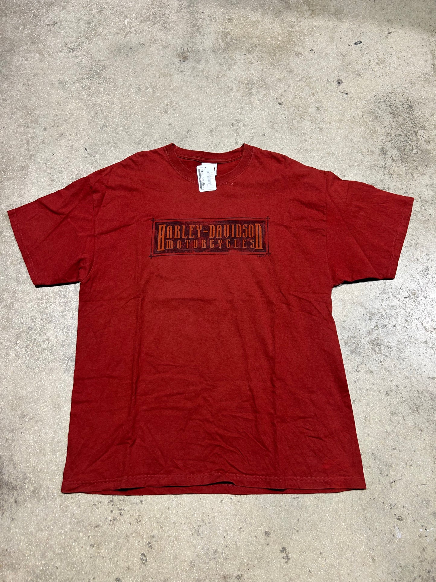 Harley Davidson Chunky River Tee - Red Size XXL