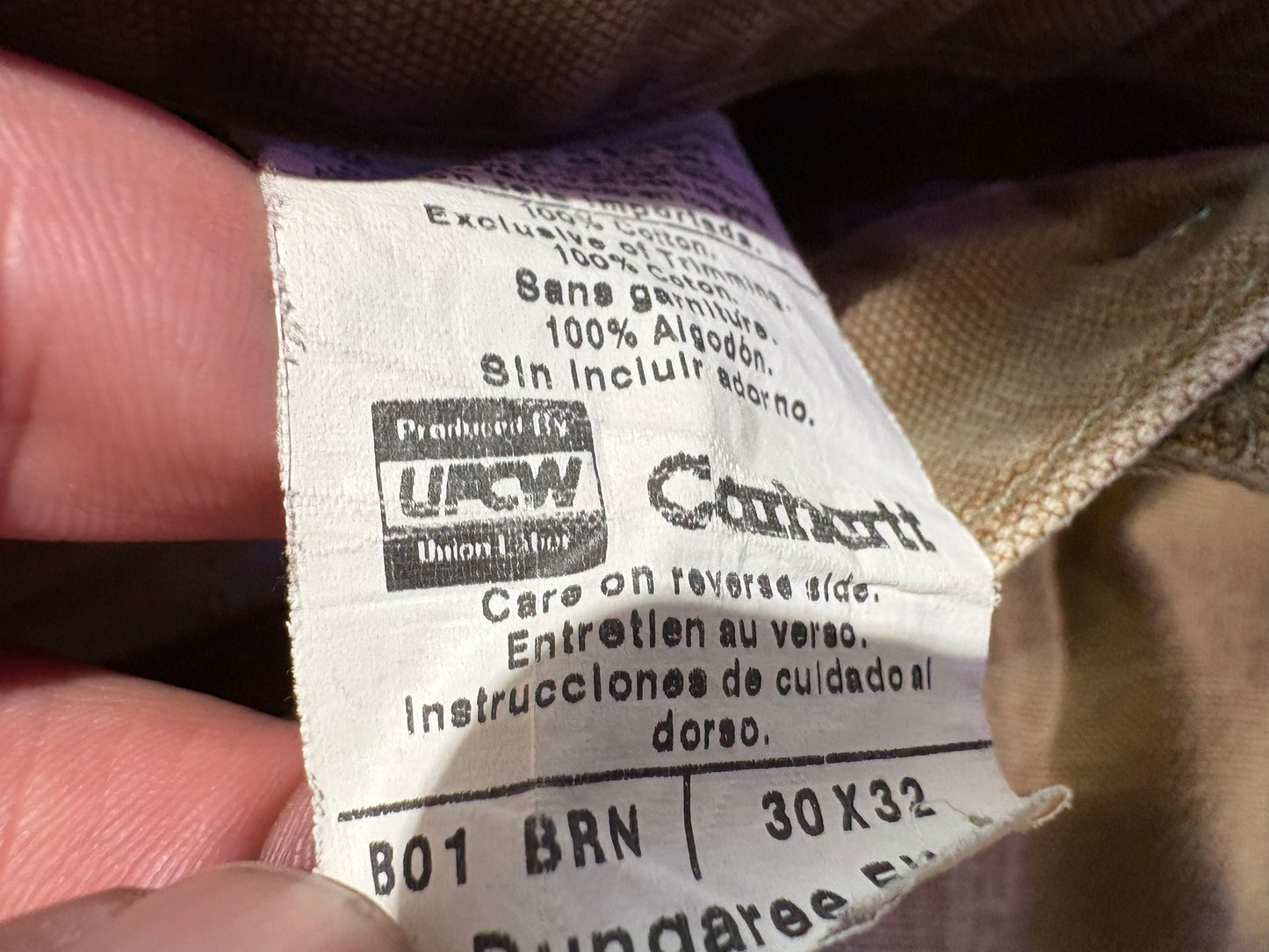 Carhartt Double Knee Carpenter Pants - Khaki Size 28 x 28