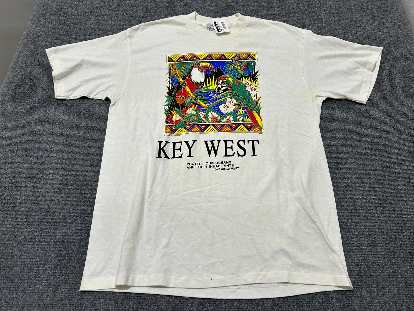 Key West Protect Our Oceans Tee - White Size XL