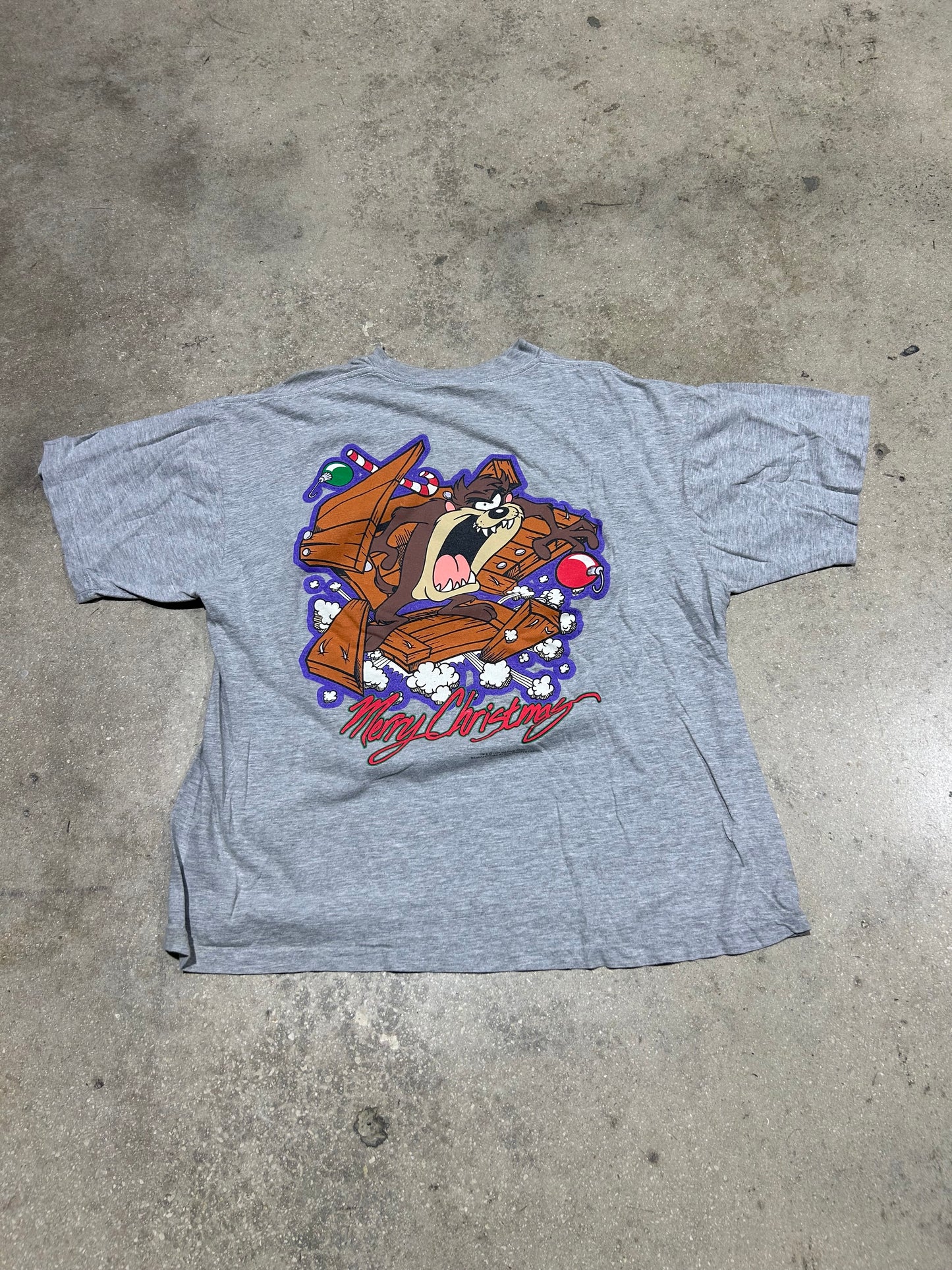 1994 Taz DO NOT OPEN Tee - Grey Size XL