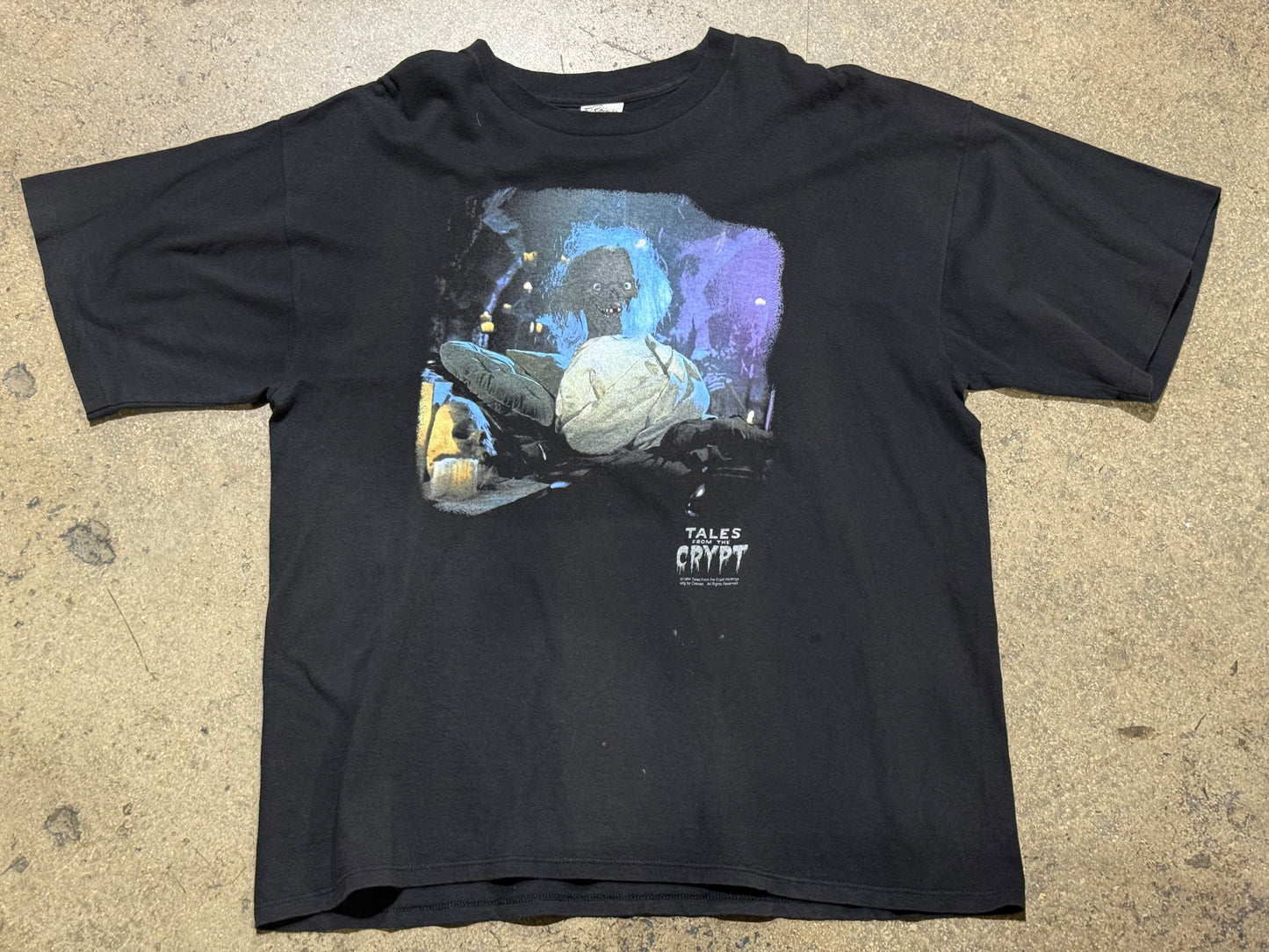 1994 Tales From The Crypt Cryptkeeper Tee - Black Size XL