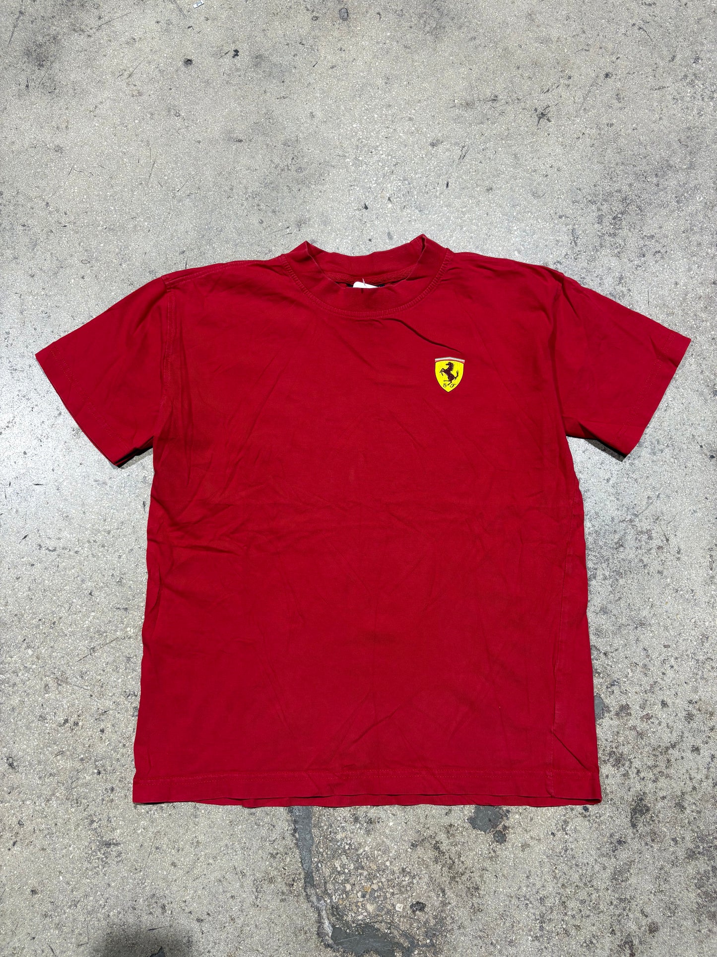 Womens Ferrari Tee - Red Size Small
