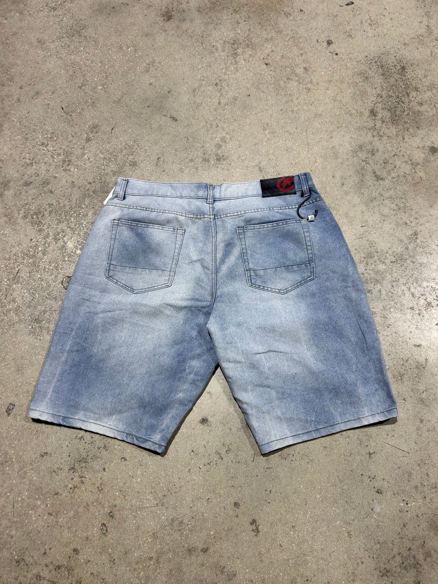 Ecko Light Wash Jeans Shorts - Blue Size 38