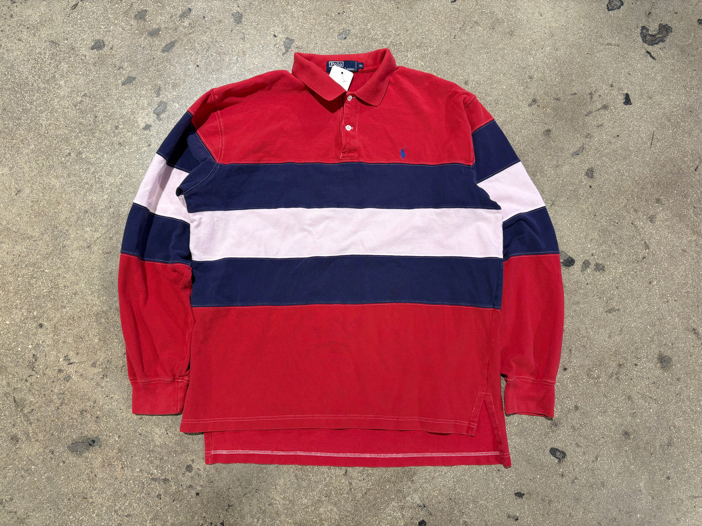 Ralph Lauren Polo Rugby - Red/Navy/White Size XL (CON)