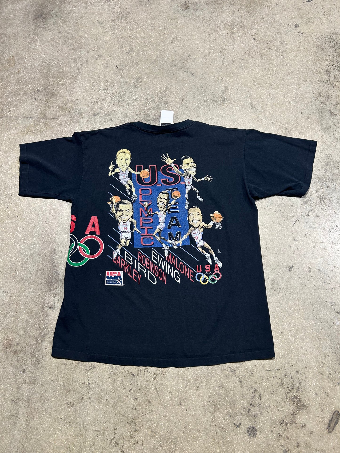 USA BasketBall Dream Team Graphic Tee - Black Size XXL