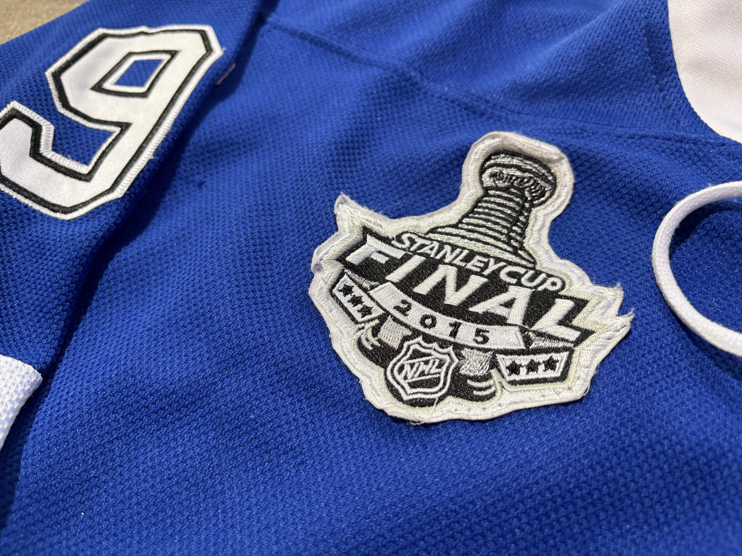 2015 Reebok Tampa Bay Lightning Stamkos #91 Authentic Stanley Cup Jersey Size 48