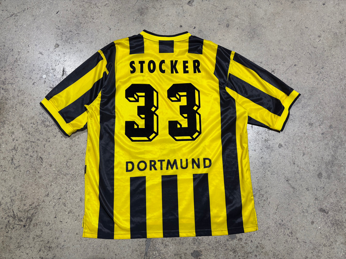 Boruissa Dortmund #33 Stocker Soccer Jersey - Yellow Size XL