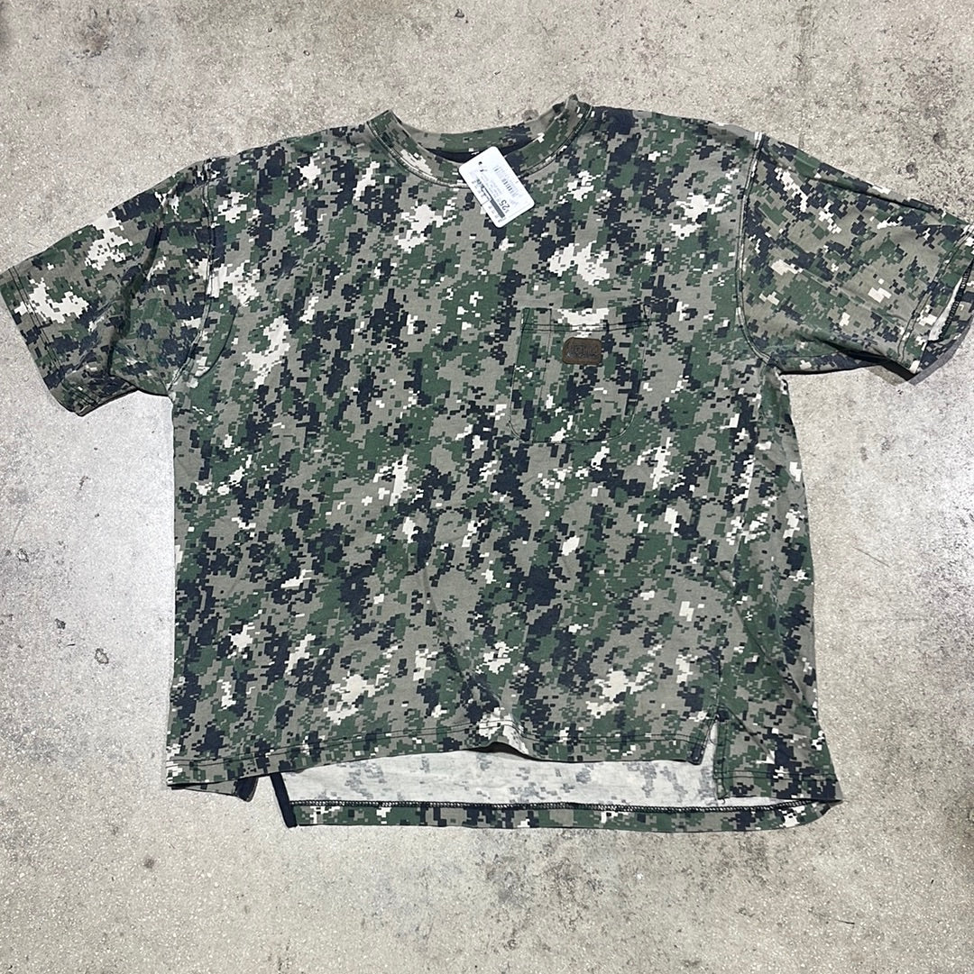 Big Smith Digi Camo Pocket Tee - Green Size Large