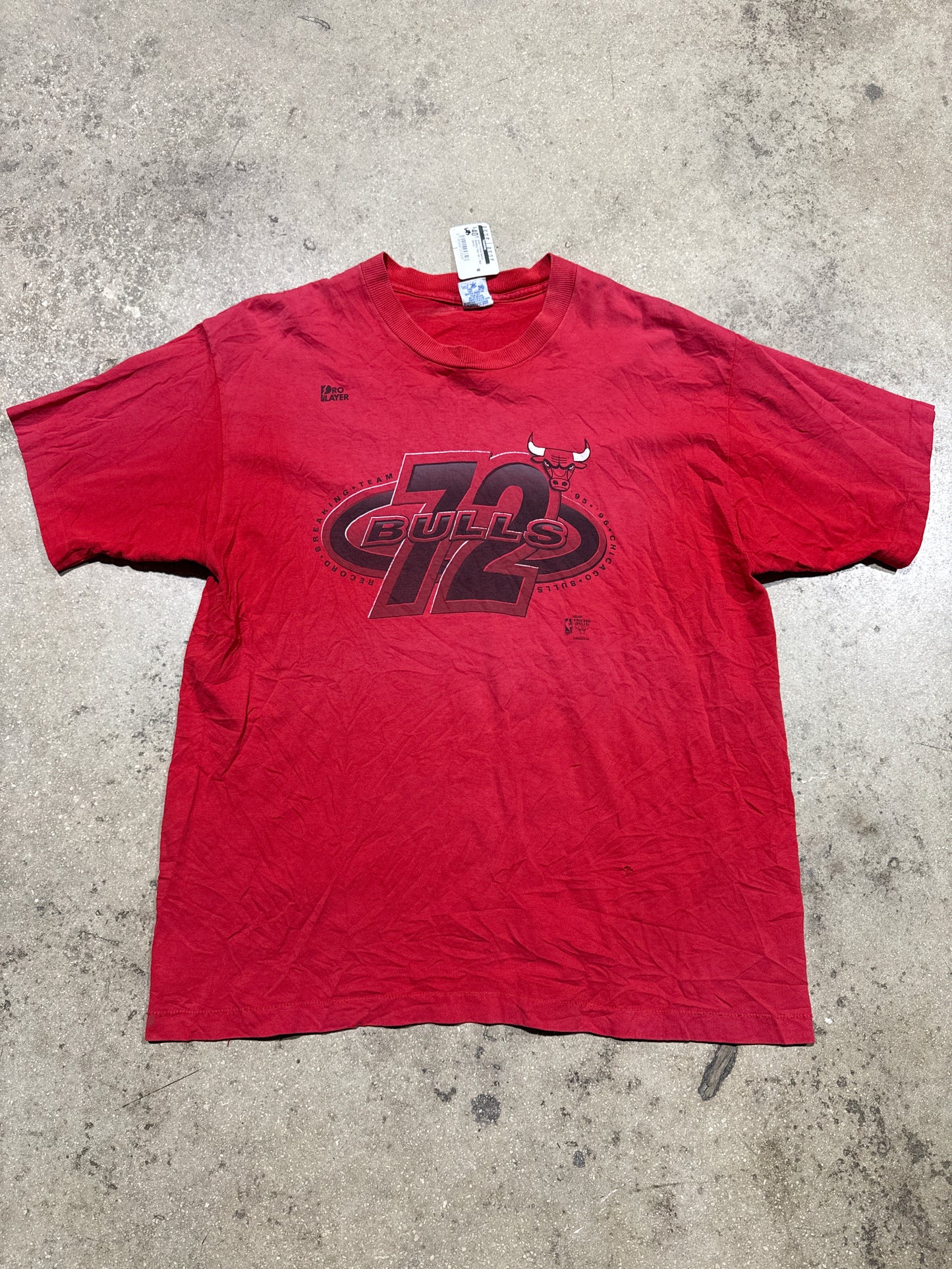 Salem 72 Bulls Record Breaking Team Tee - Red Size XL