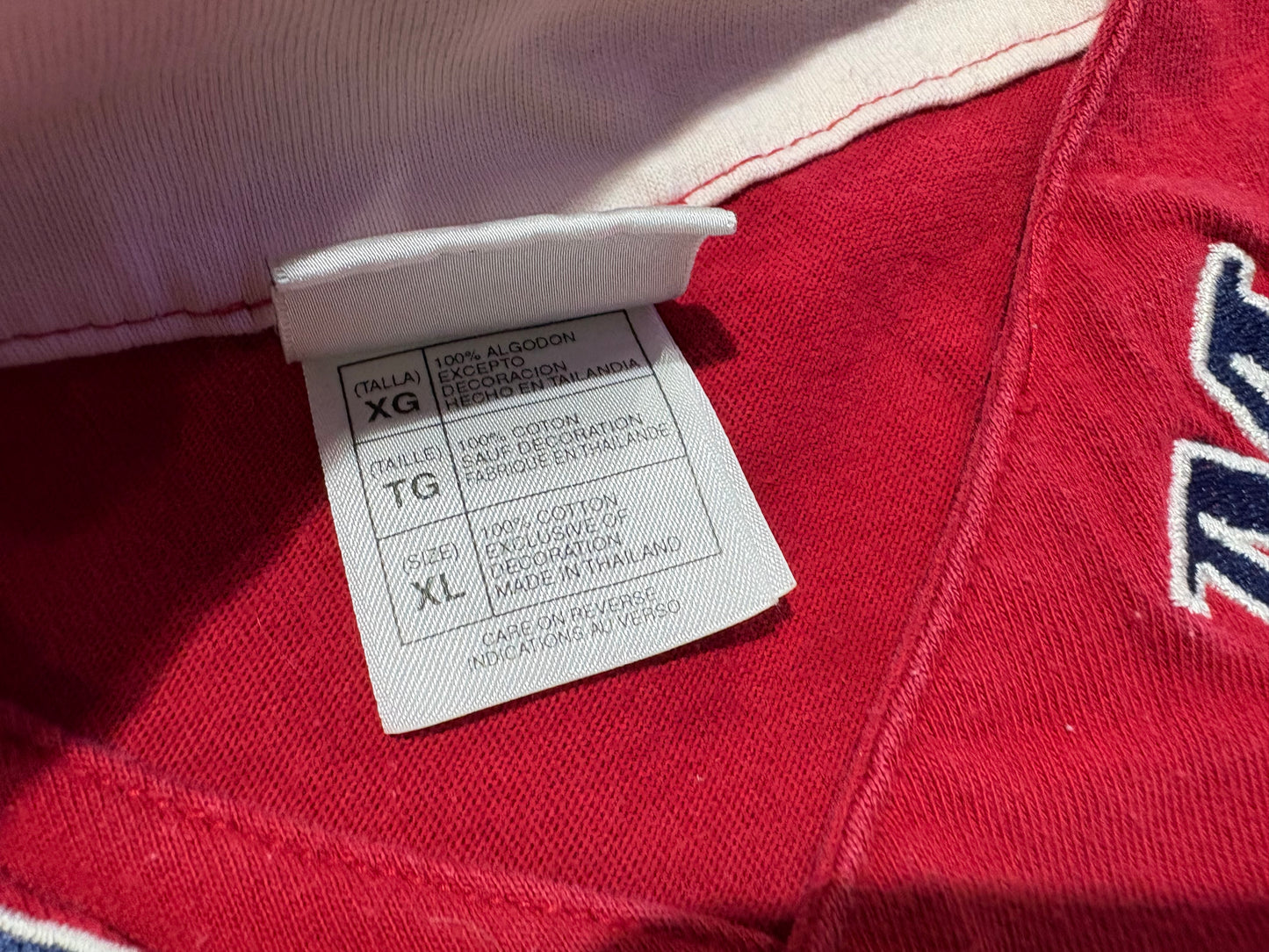 Mickey Mouse Baseball Jersey - Red/White Size XL