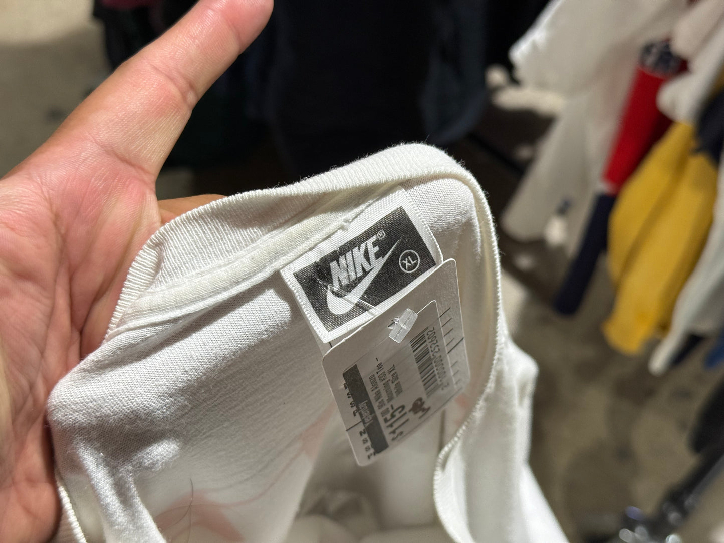 90s Nike Alonzo Mourning #33 Tee - White Size XL