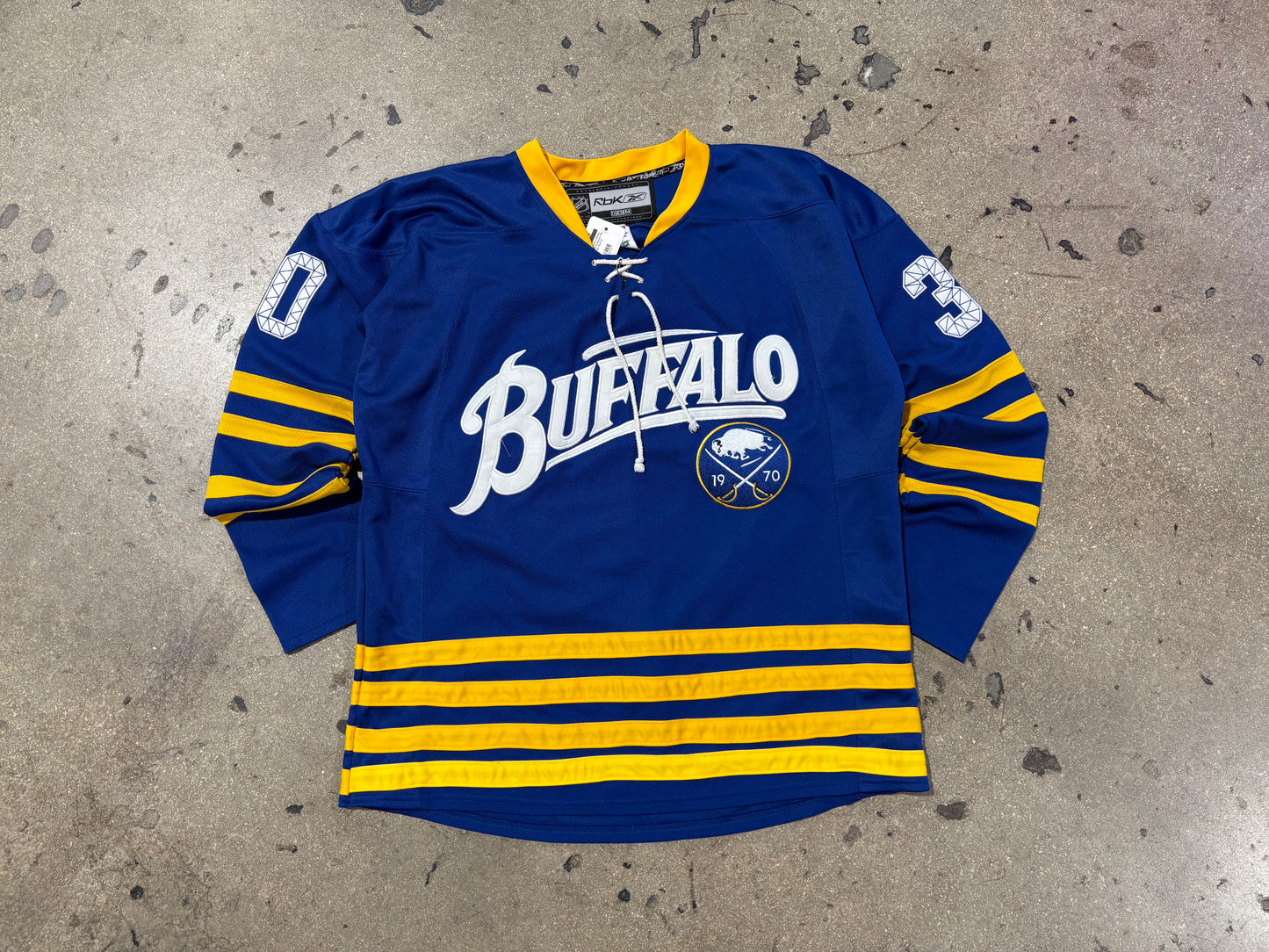 Reebok Buffalo Sabres Miller #30 Authentic ON ICE Jersey Size 52