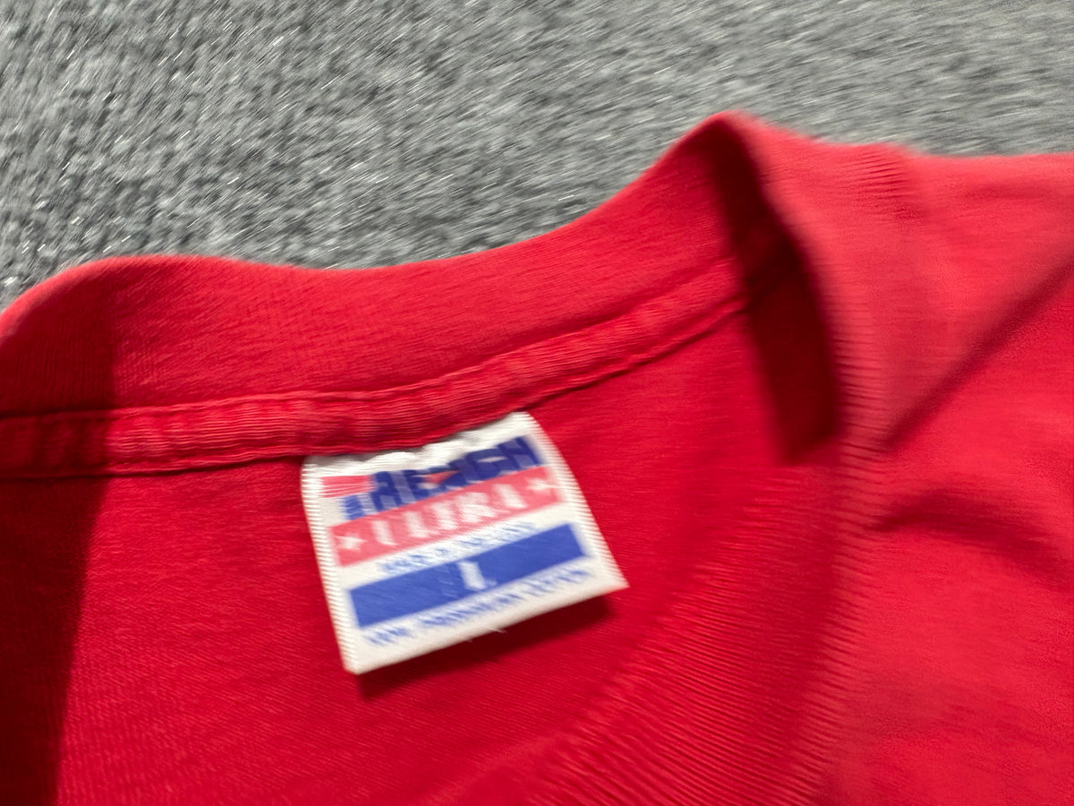 1993 Florida Panthers 3D Spell Out Tee - Red Size Large