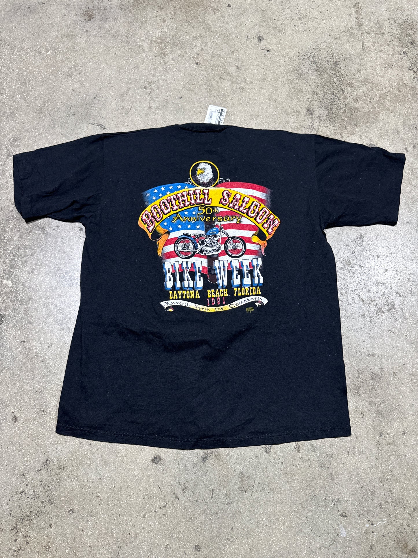 1992 Boothill Saloon Pocket Tee - Black Size XL