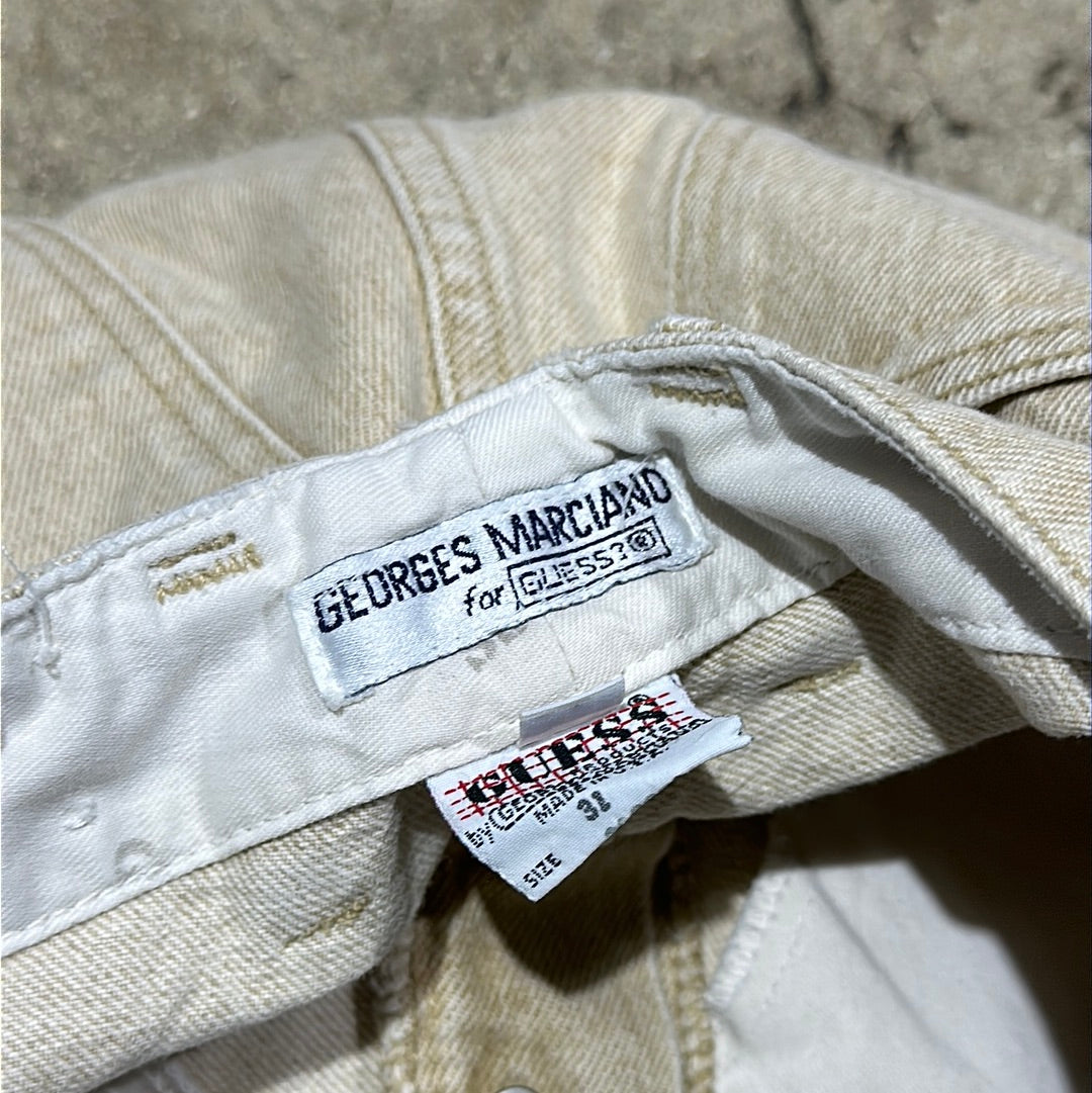 Georges Marciano for Guess Tapered Denim Jeans - Khaki Size 31x30