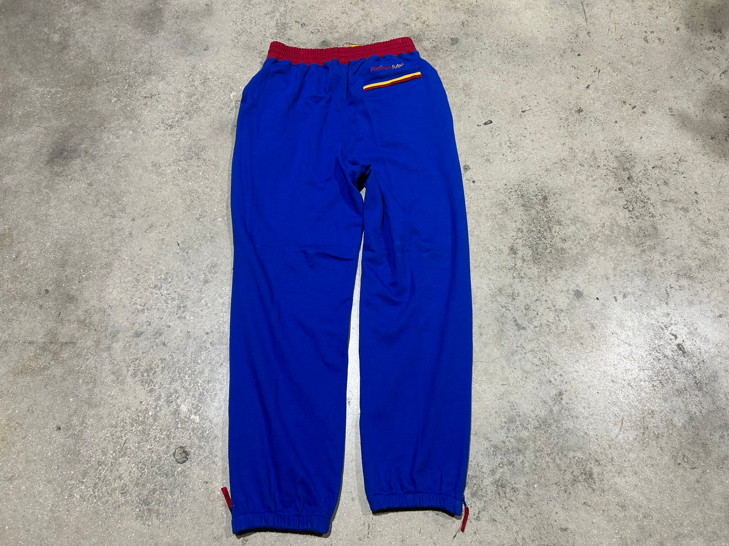 Fubu Harlem Globtrotters Sweatpants - Blue/Red Size XL