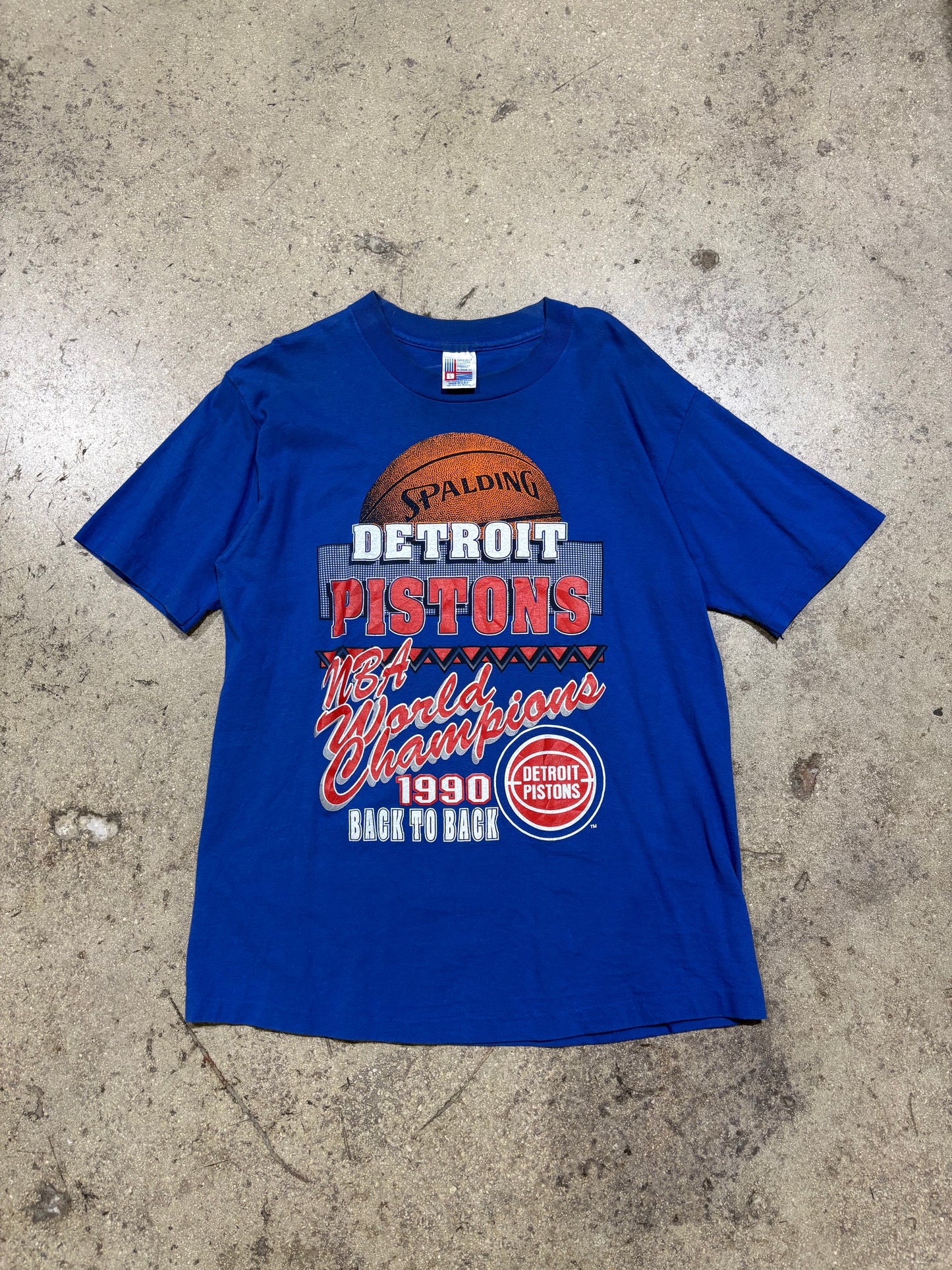 1990 NBA Champions Detroit Pistons - Royal Size Large (20.5x27.5)