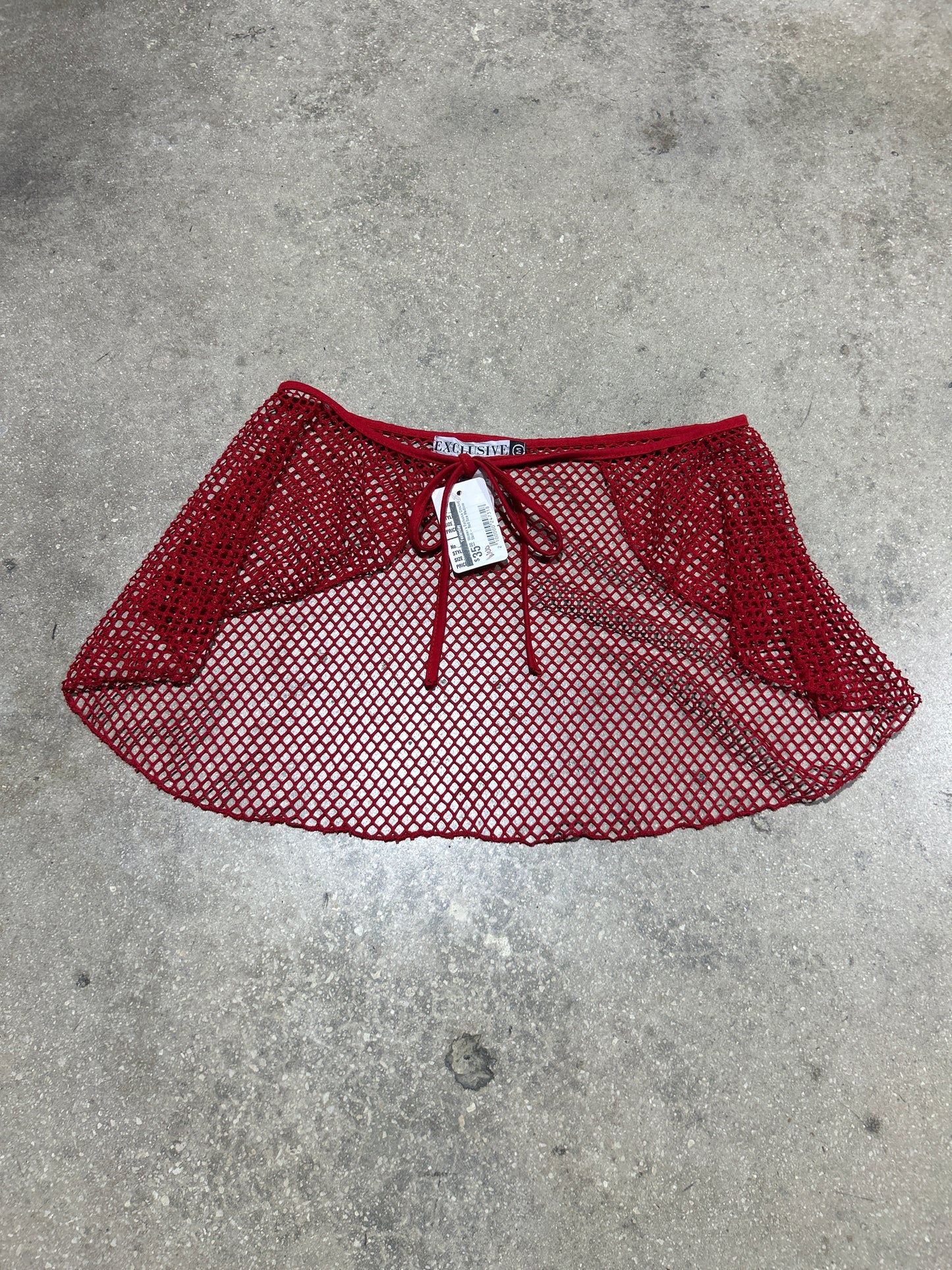 Women's Exclusive Crochet Skirt - Red Size Medium
