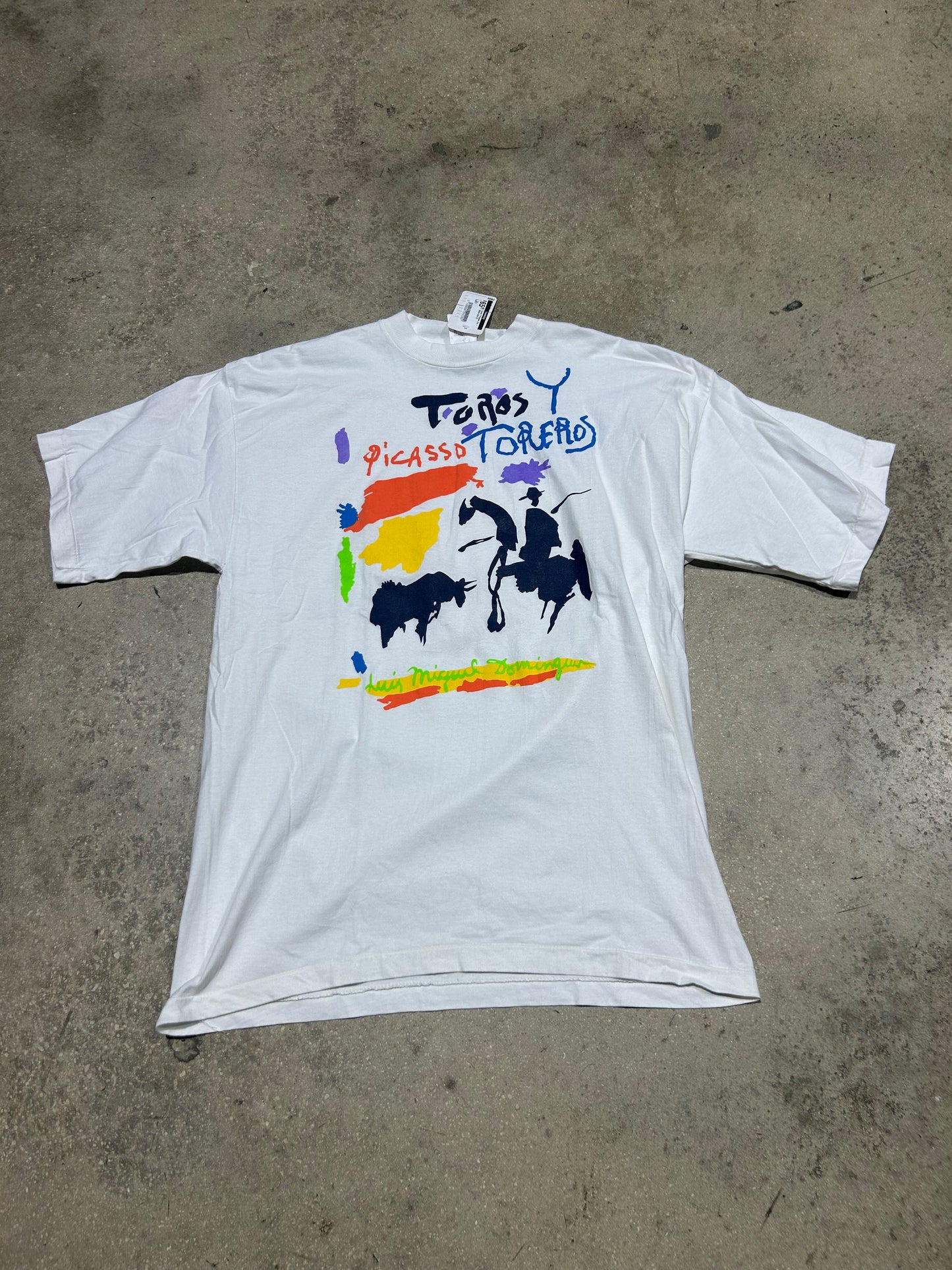Toros Y Picasso Tee - White Size XL