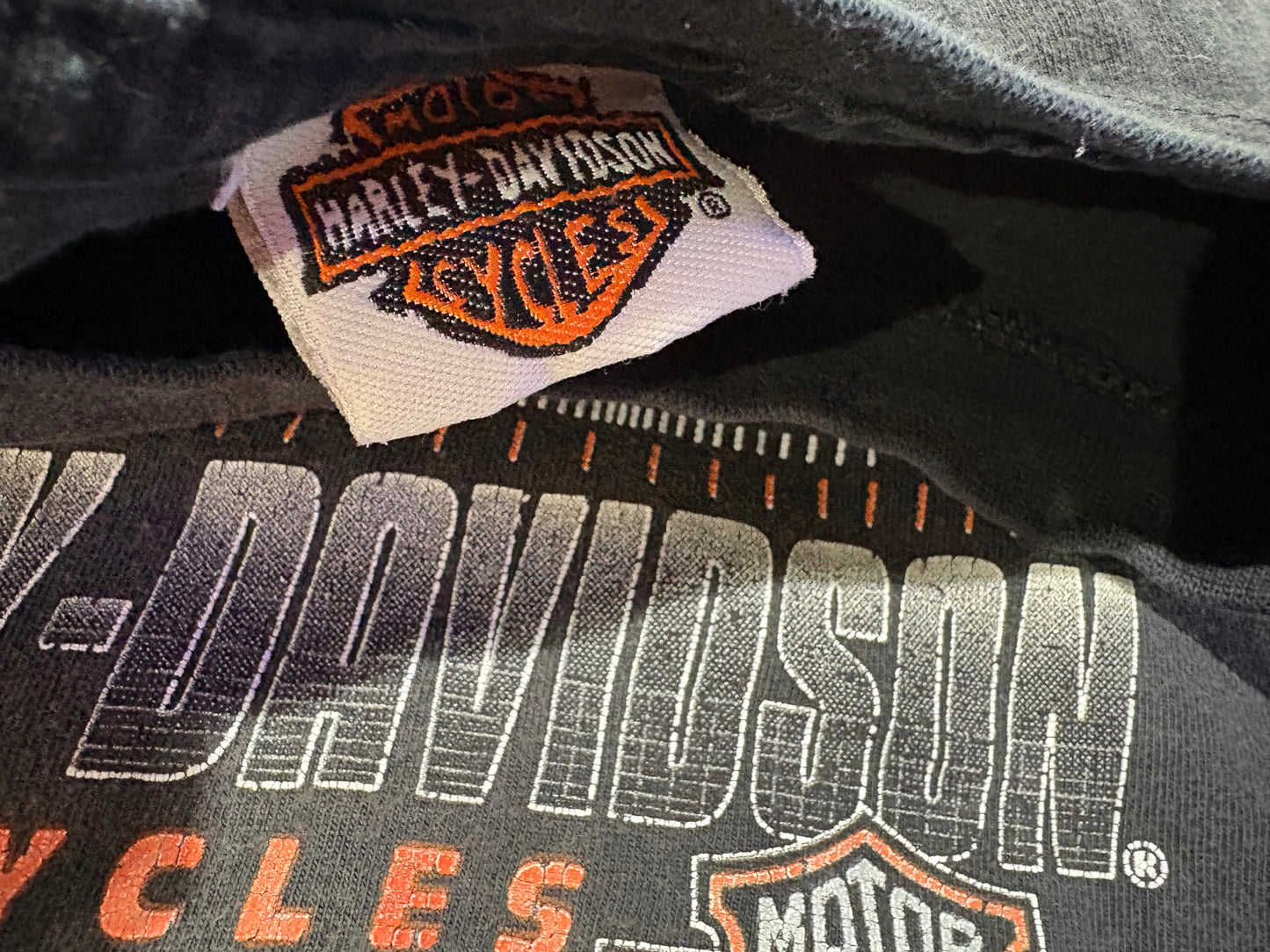 Harley Davidson Motorcycle Tee - Black Size Small