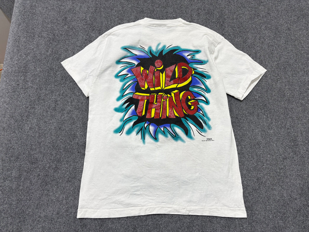 1995 Tweety Bird Wild Thing AOP Tee - White Size Large