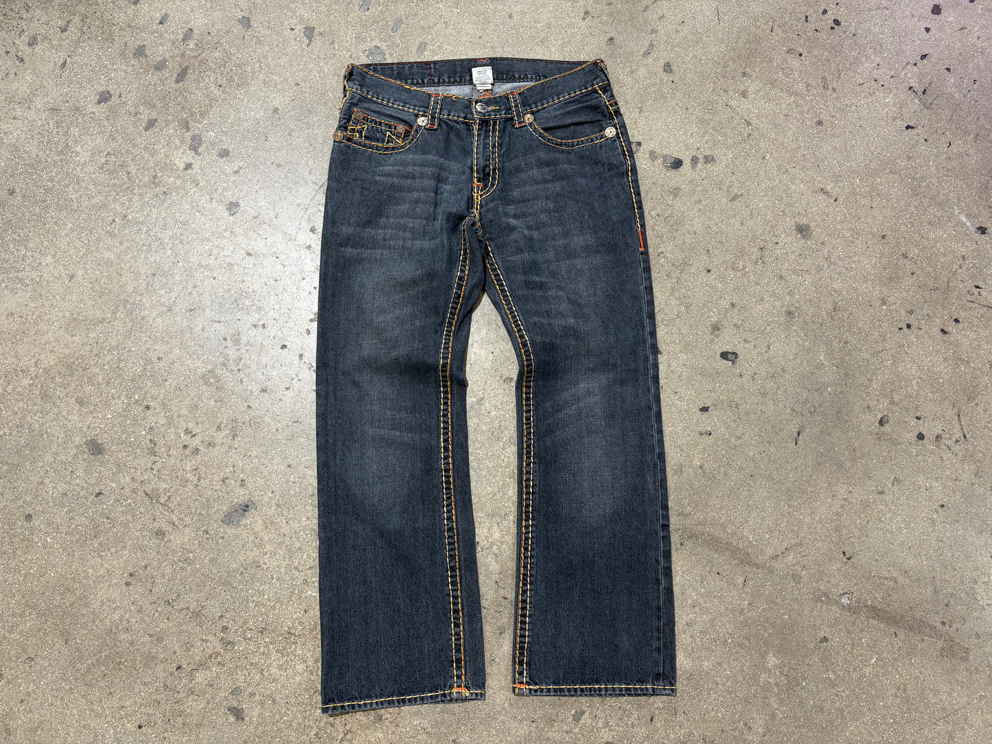 True Religion Bobby Super T Jeans - Dark Wash Size 36 x 34