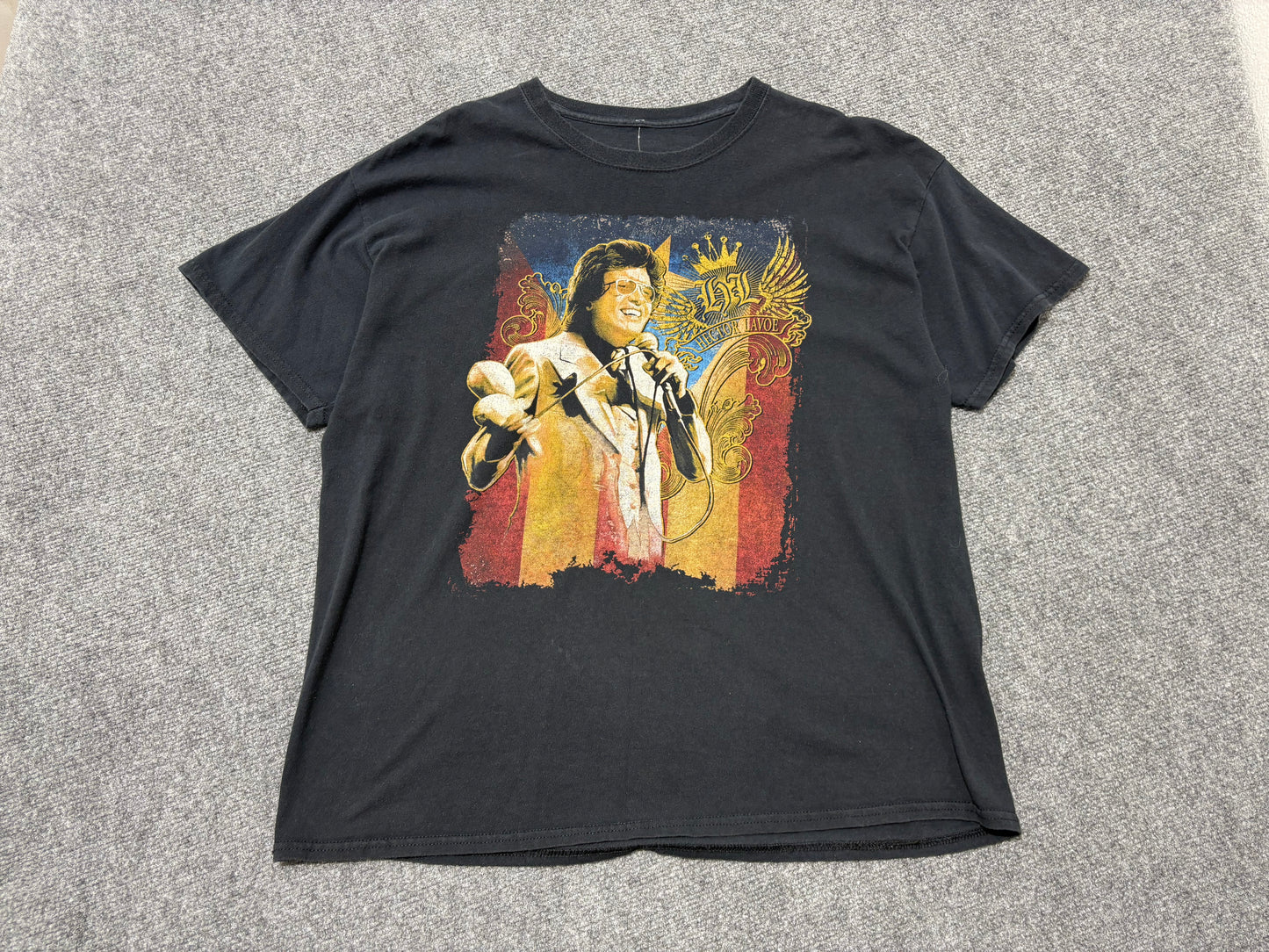 Hector Lavoe Music Tee - Black Size XL