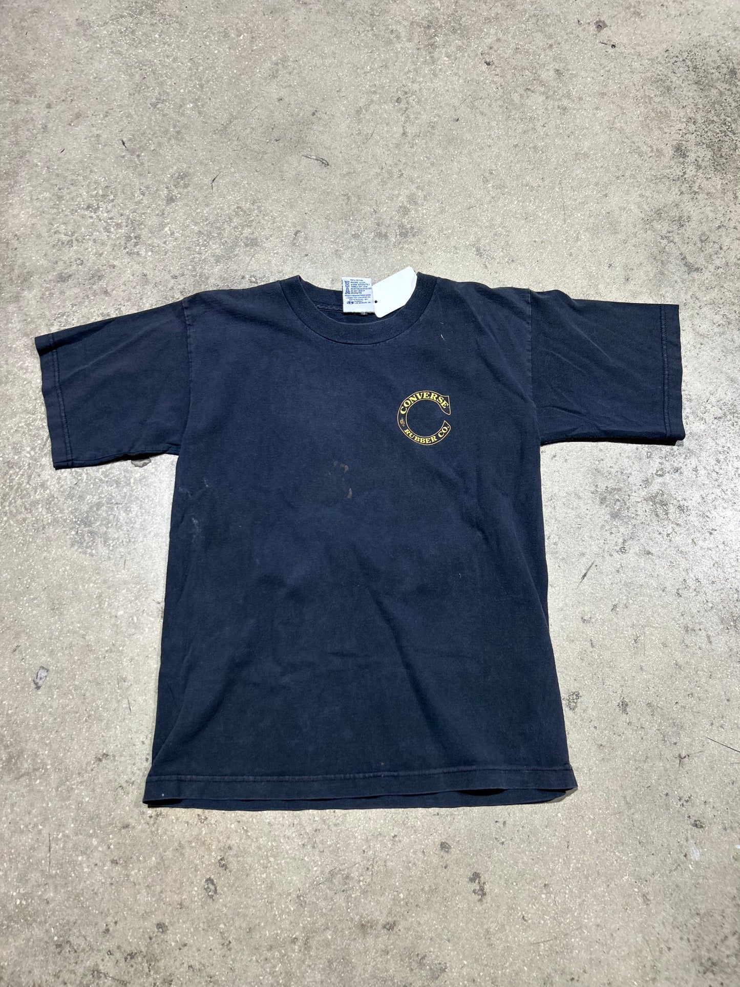 Converse Rubber CO Logo tee - Black Size XL