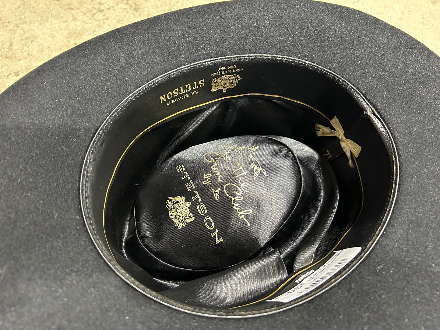 The Gun Club Stetson Hat - Black Size 7 1/4