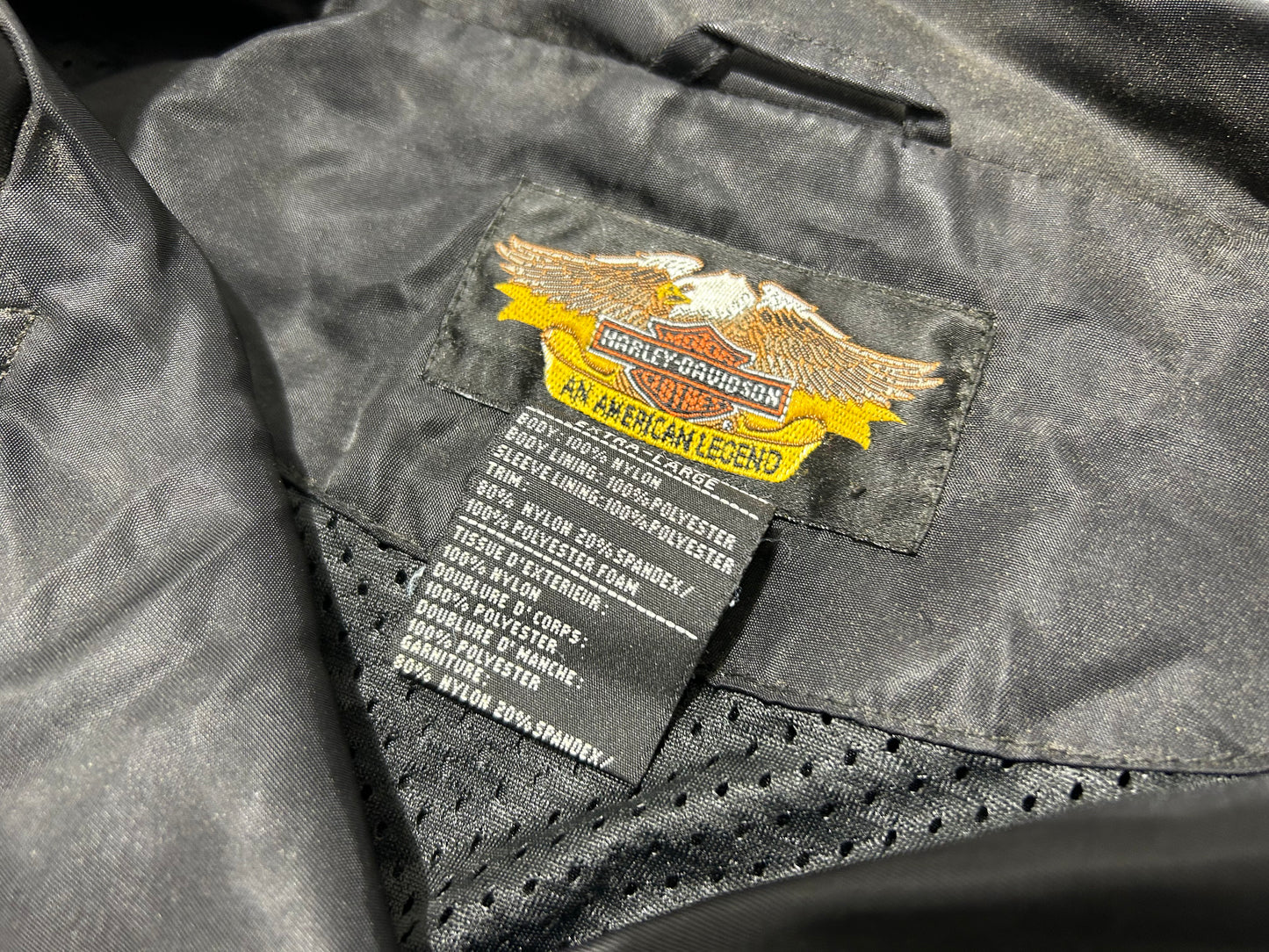 WMNS Cropped Harley Davidson Windbreaker - Black Size XL