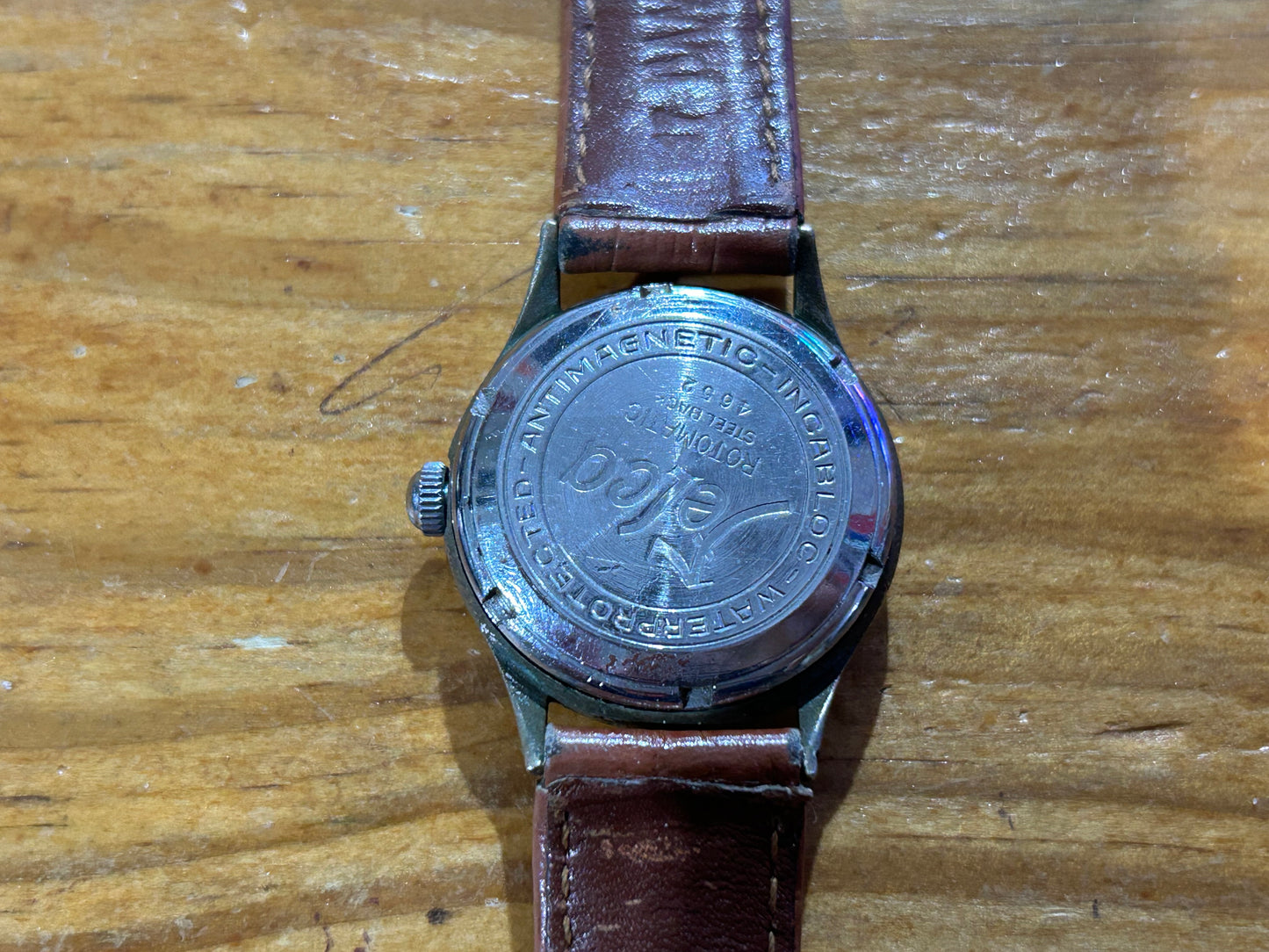 1950s Felea Circle Face Watch - Brown