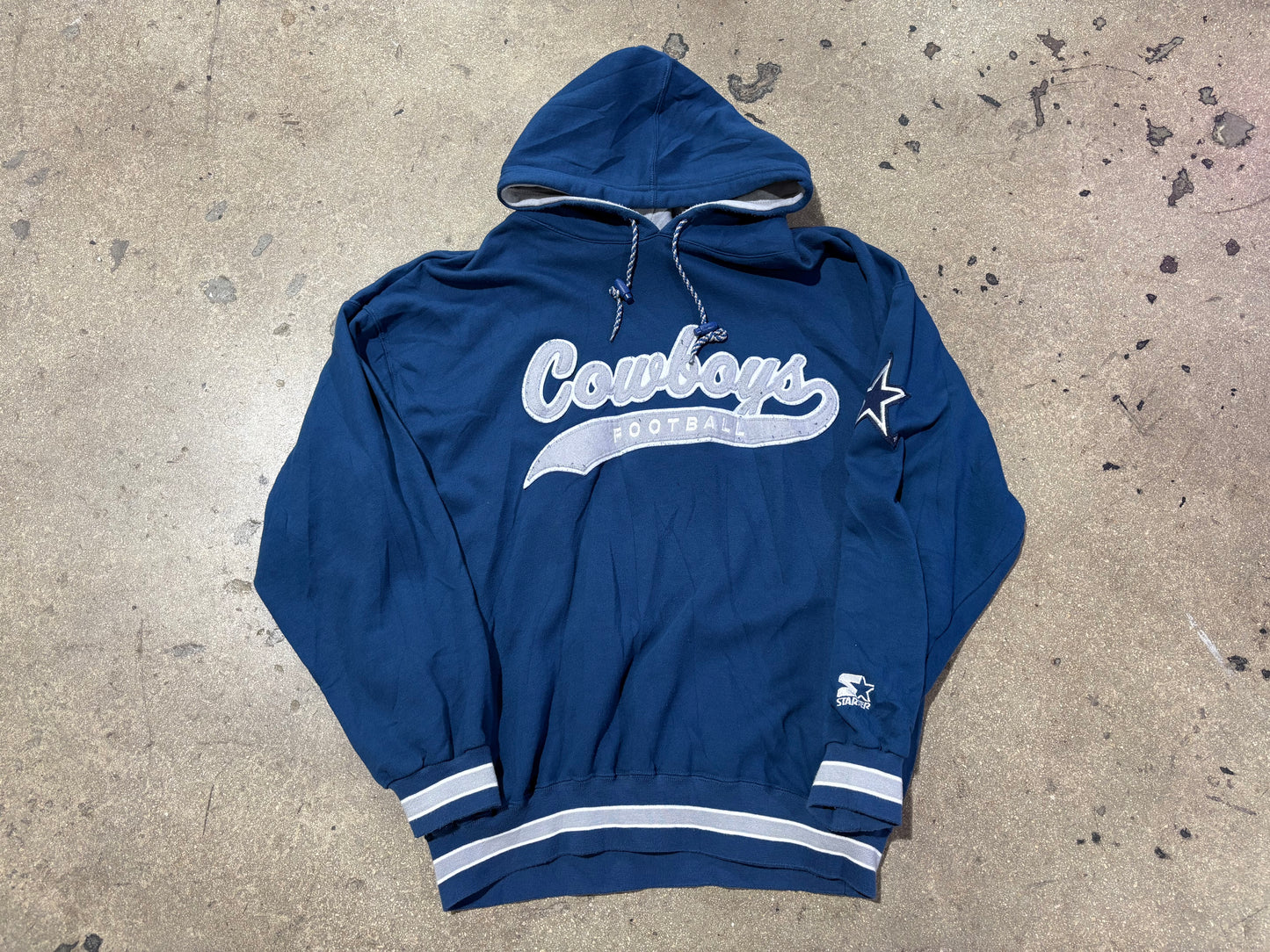 Starter Dallas Cowboys Hoodie - Blue Size XL