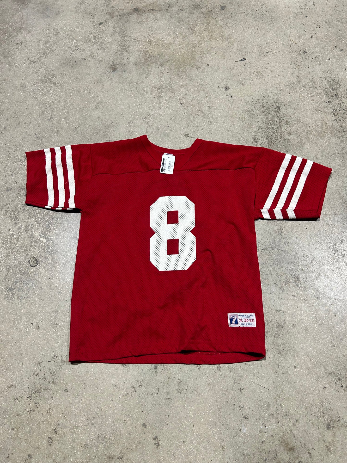 Logo 7 NFL 49ers Steven Young Jersey - Red Size XL