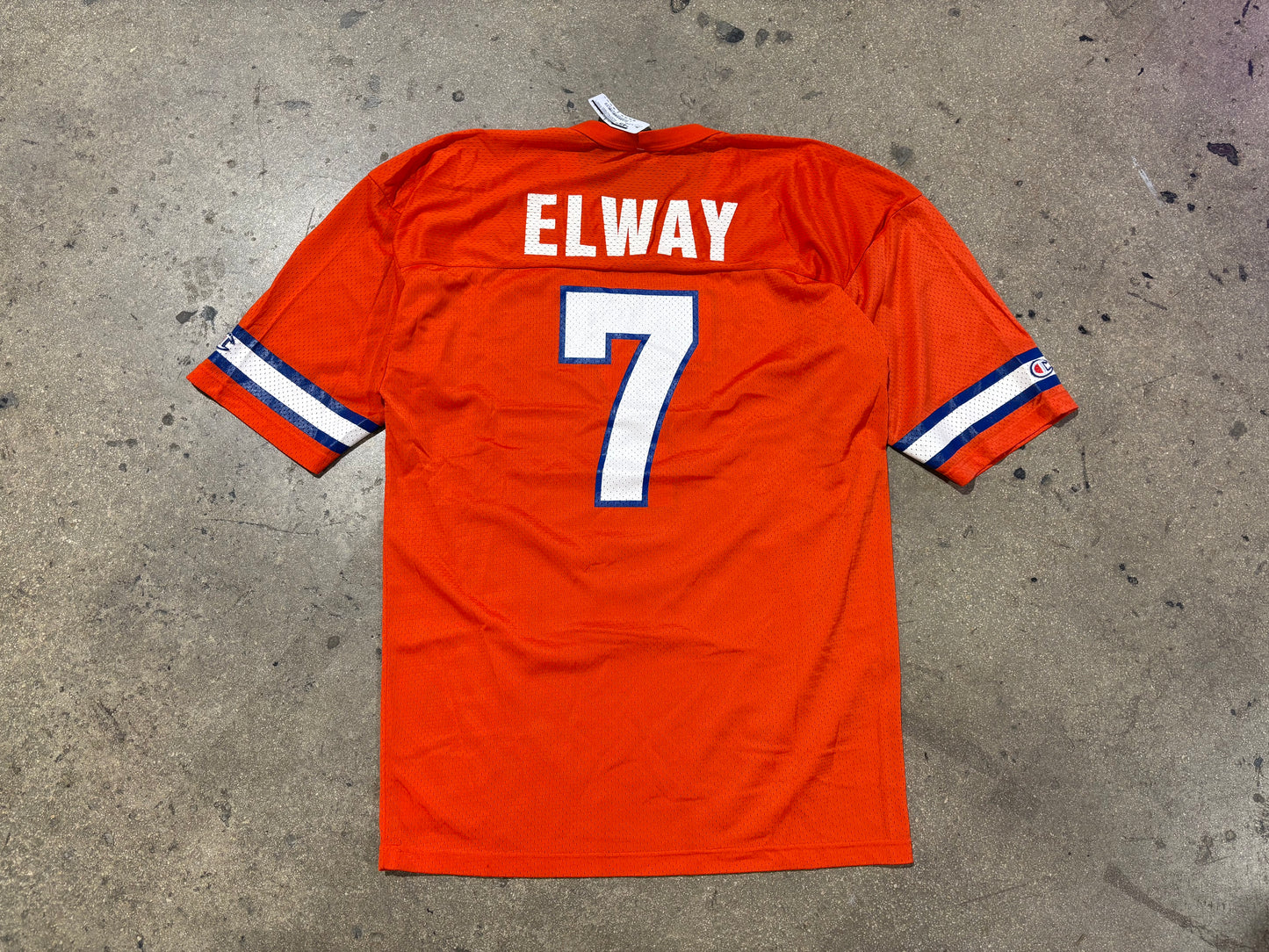 Champion Denver Broncos #7 Elway Football Jersey - Orange Size 48/XL