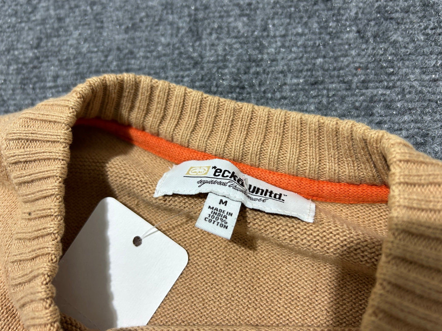 Ecko Knit Crewneck - Brown Size Medium