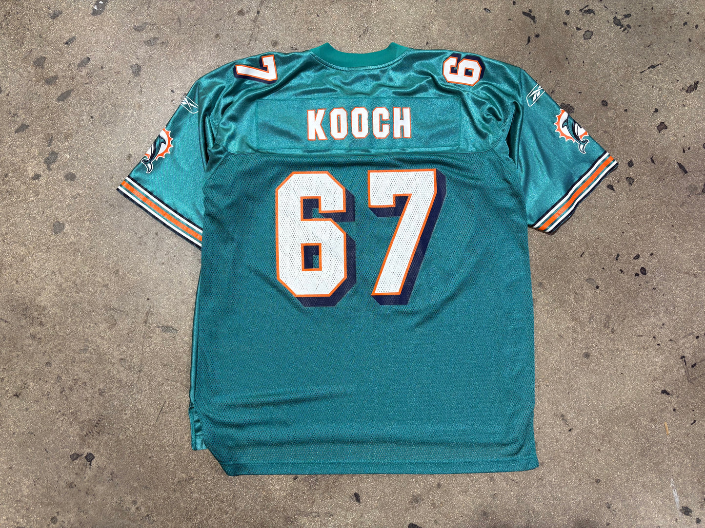 Reebok Miami Dolphins Kooch #67 Jersey - Teal Size XL