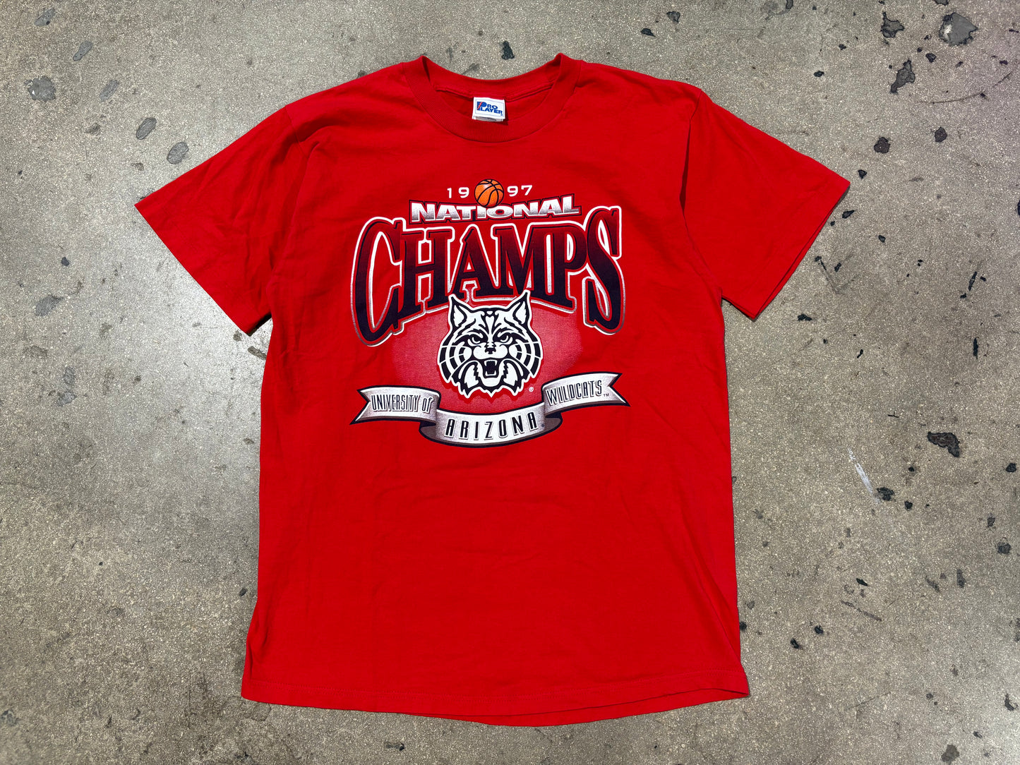 1997 Arizona National Champs Tee - Red Size Large