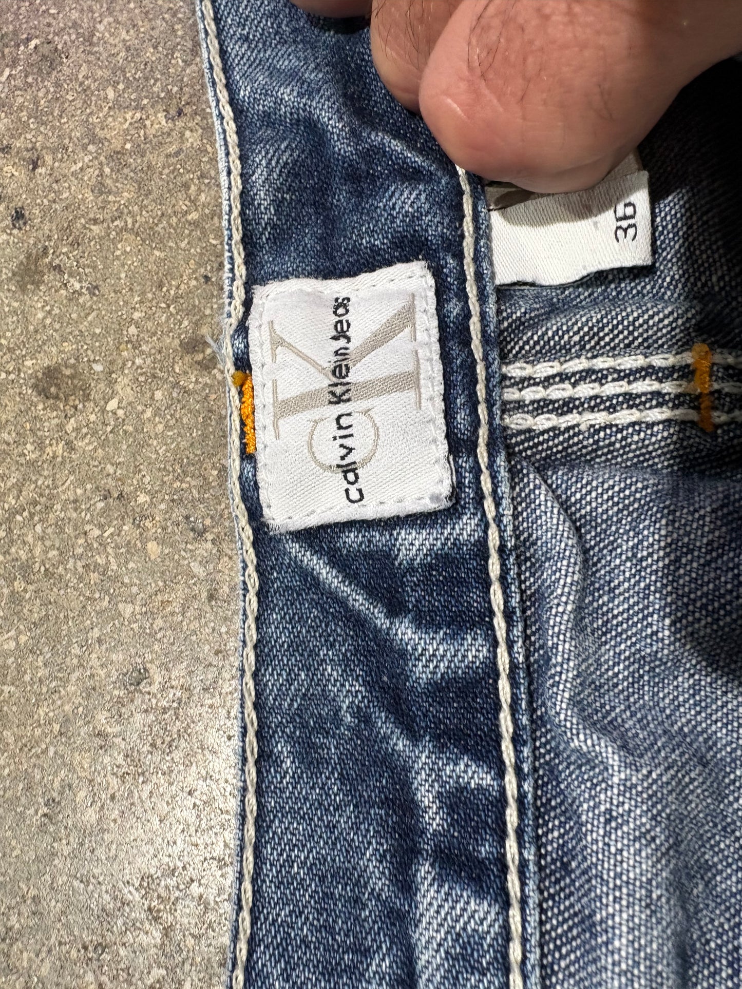 Clavin Klein Baggy Carpenter Denim Jeans - Blue Size 36