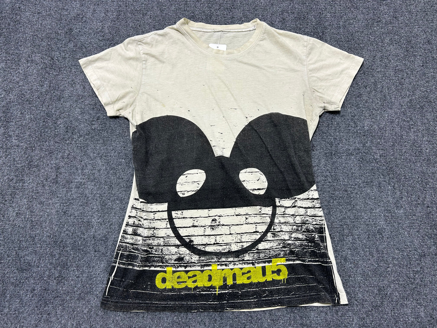 Deadmau5 Big Face Tee - White Size Large